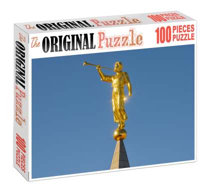 Angel Moroni Statue Atop The Salt Lake Temple Salt Lake City Usa Recognized By 6030 As A Religious Emblem 20 Piece Puzzle