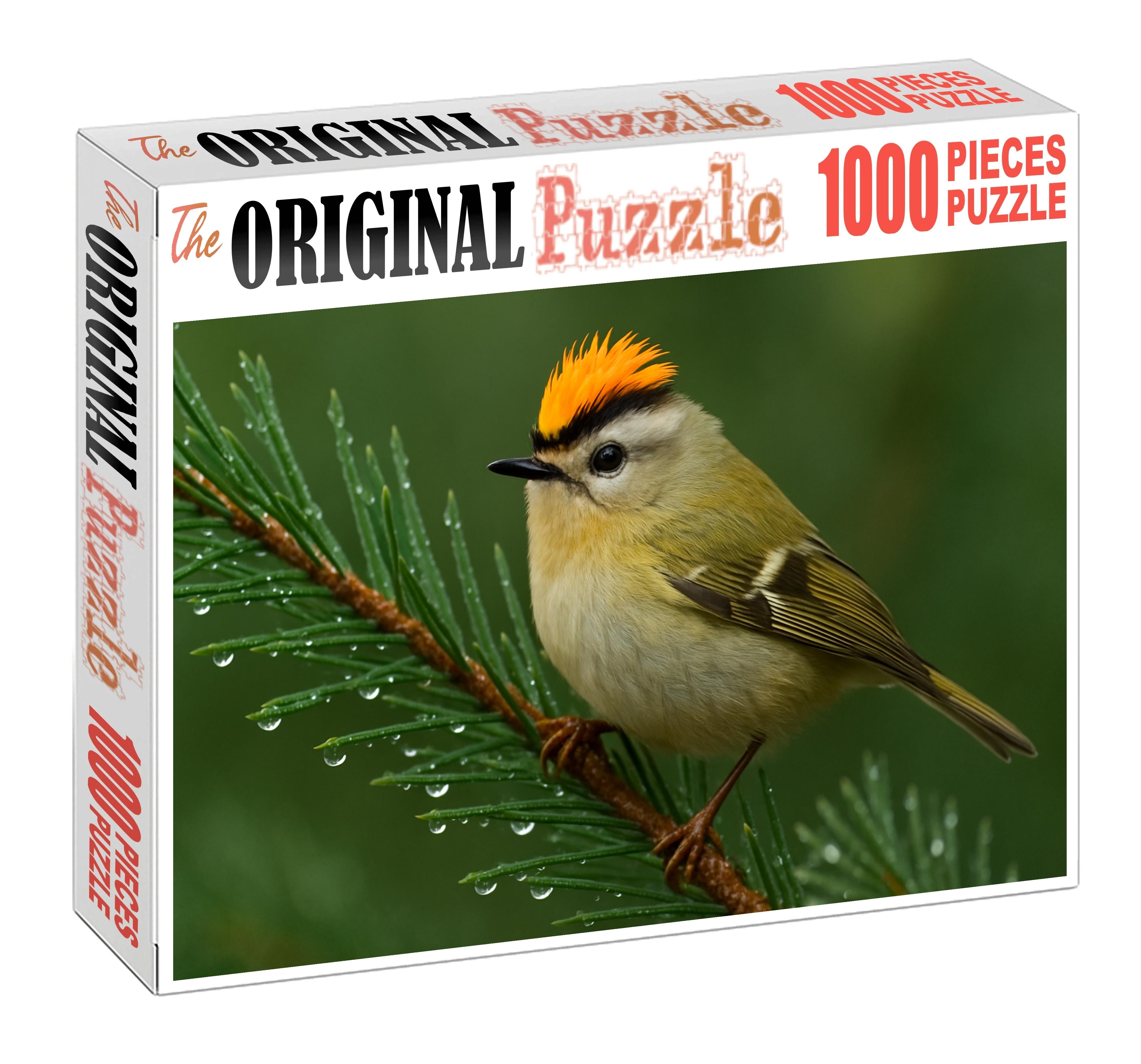 Golden-crested Kinglet Tiny Forest Firebrand Puzzle Fun