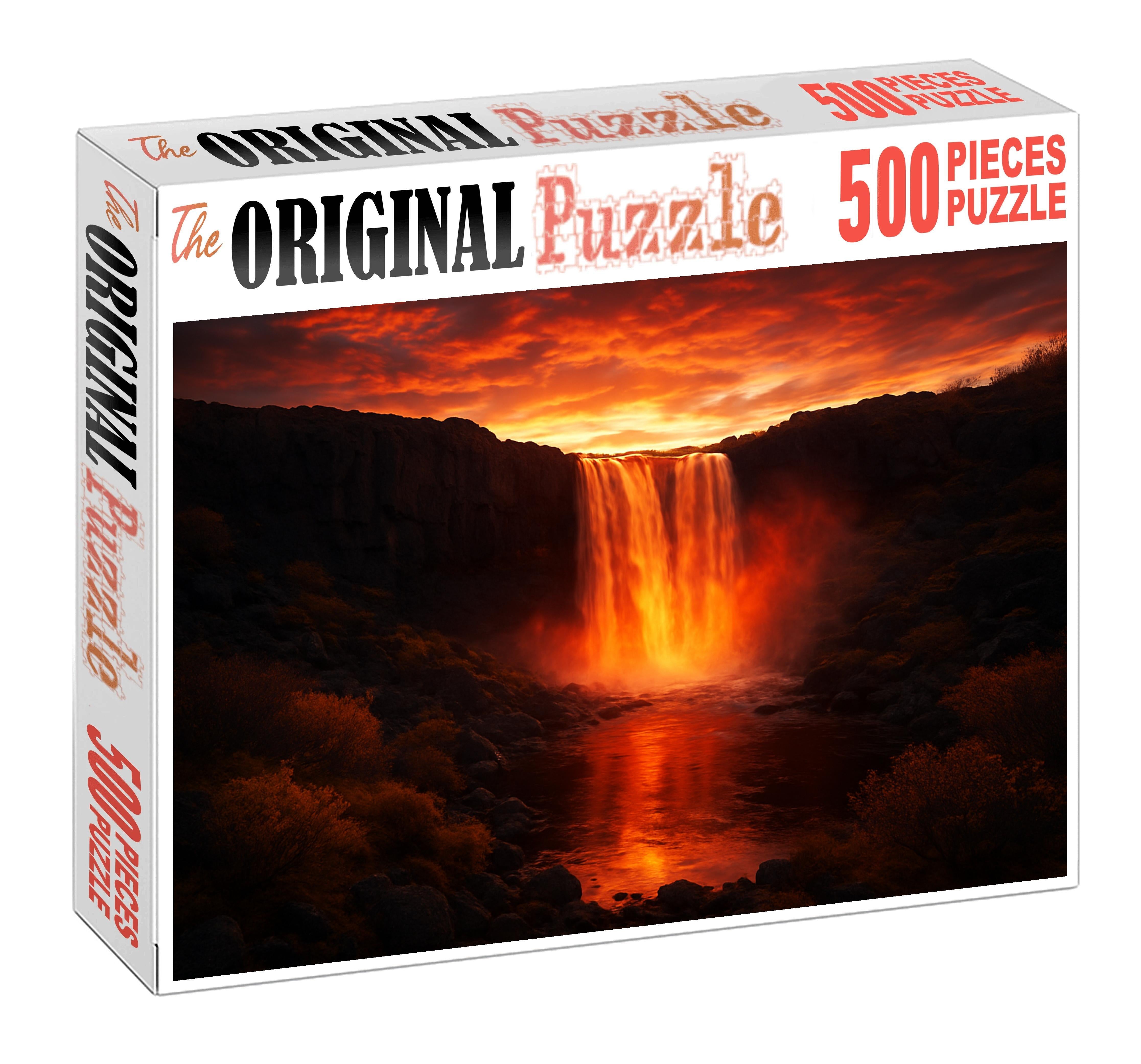 Sunset Ember Falls 200 Piece Puzzle