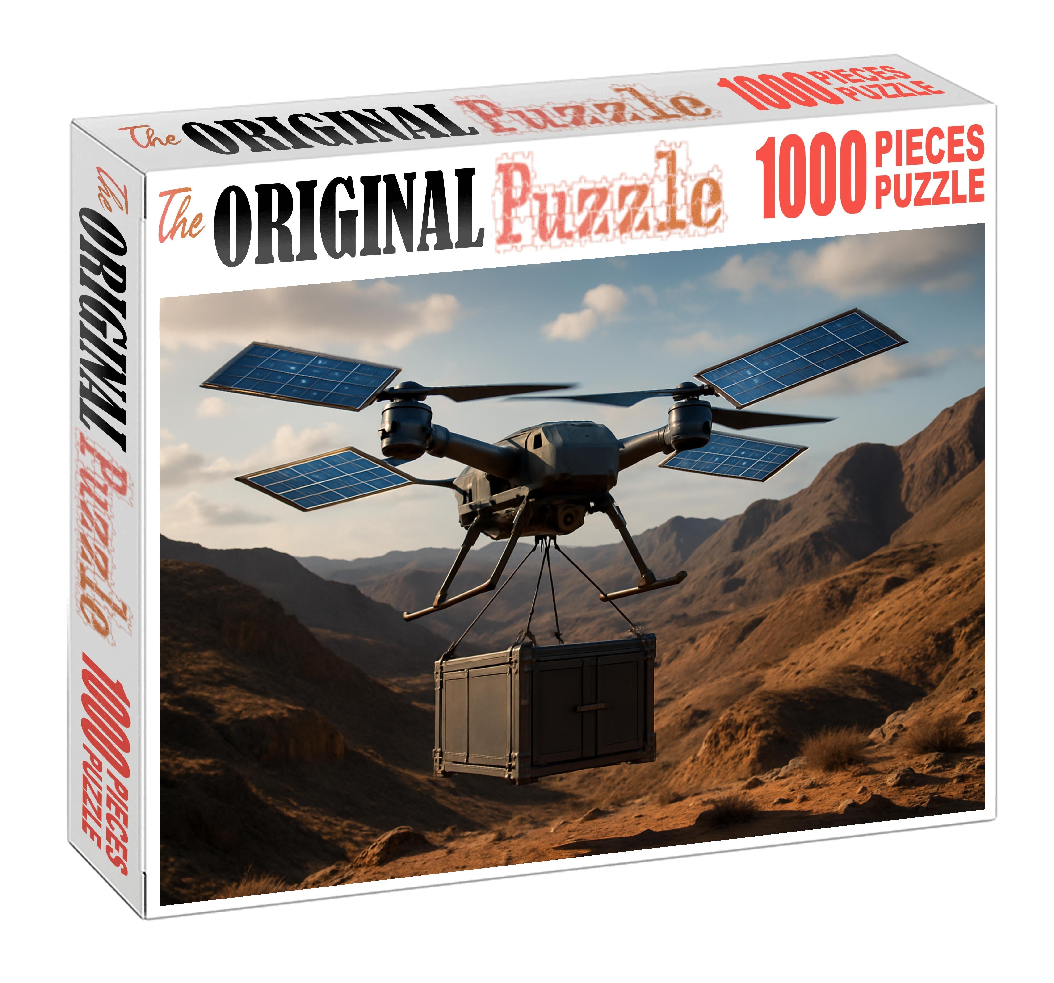 Hybrid Solar-electric Cargo Drone 300 Piece Puzzle