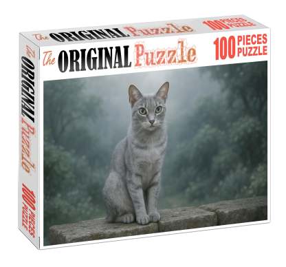 Silver Shadow Sleek Silver Coat With Calm Vigilance Puzzle Fun