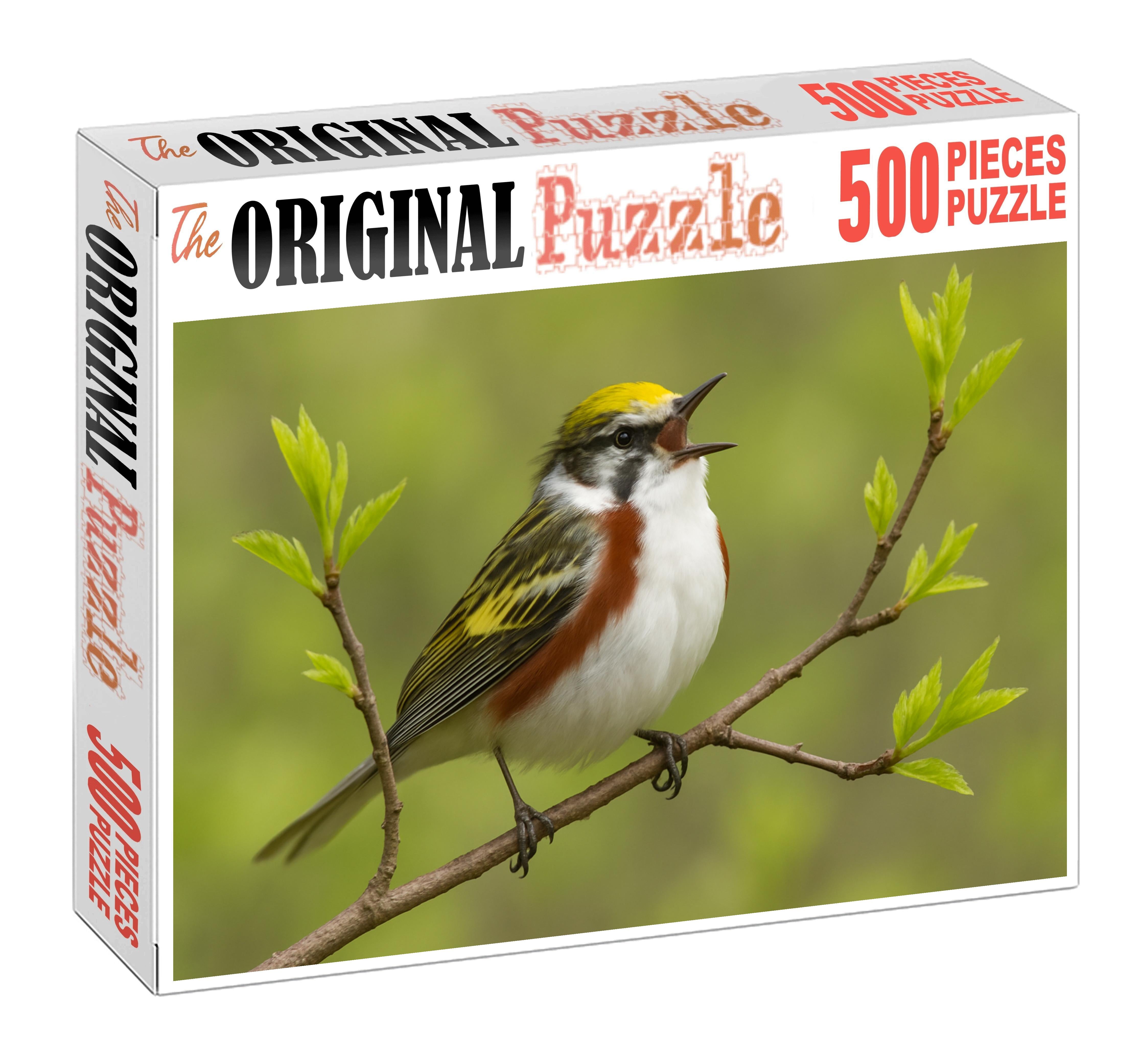 Chestnut-sided Warbler Vibrant Spring Melody Maker Puzzle For Kids