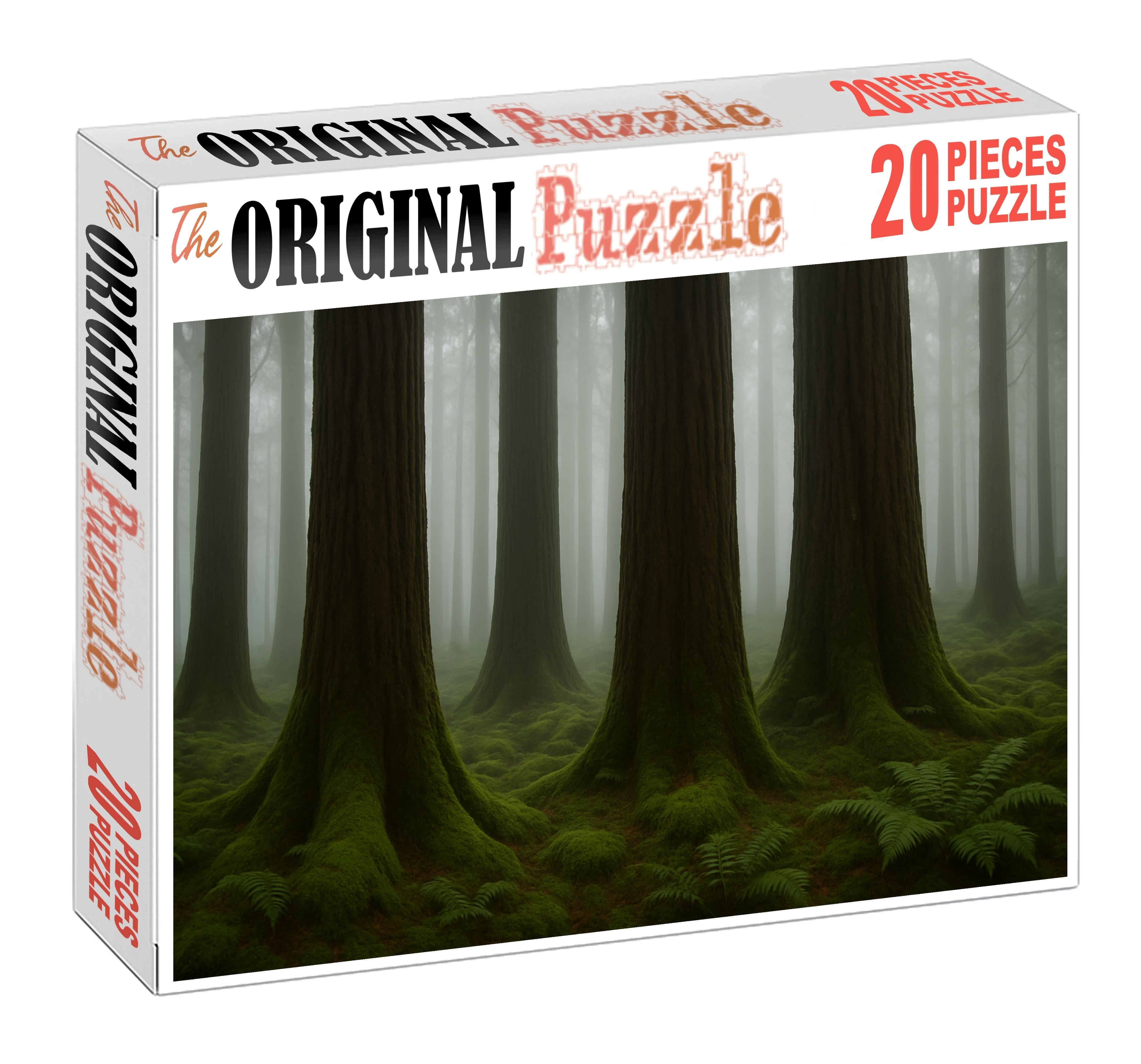Misty Redwood Glade Custom Jigsaw Puzzle