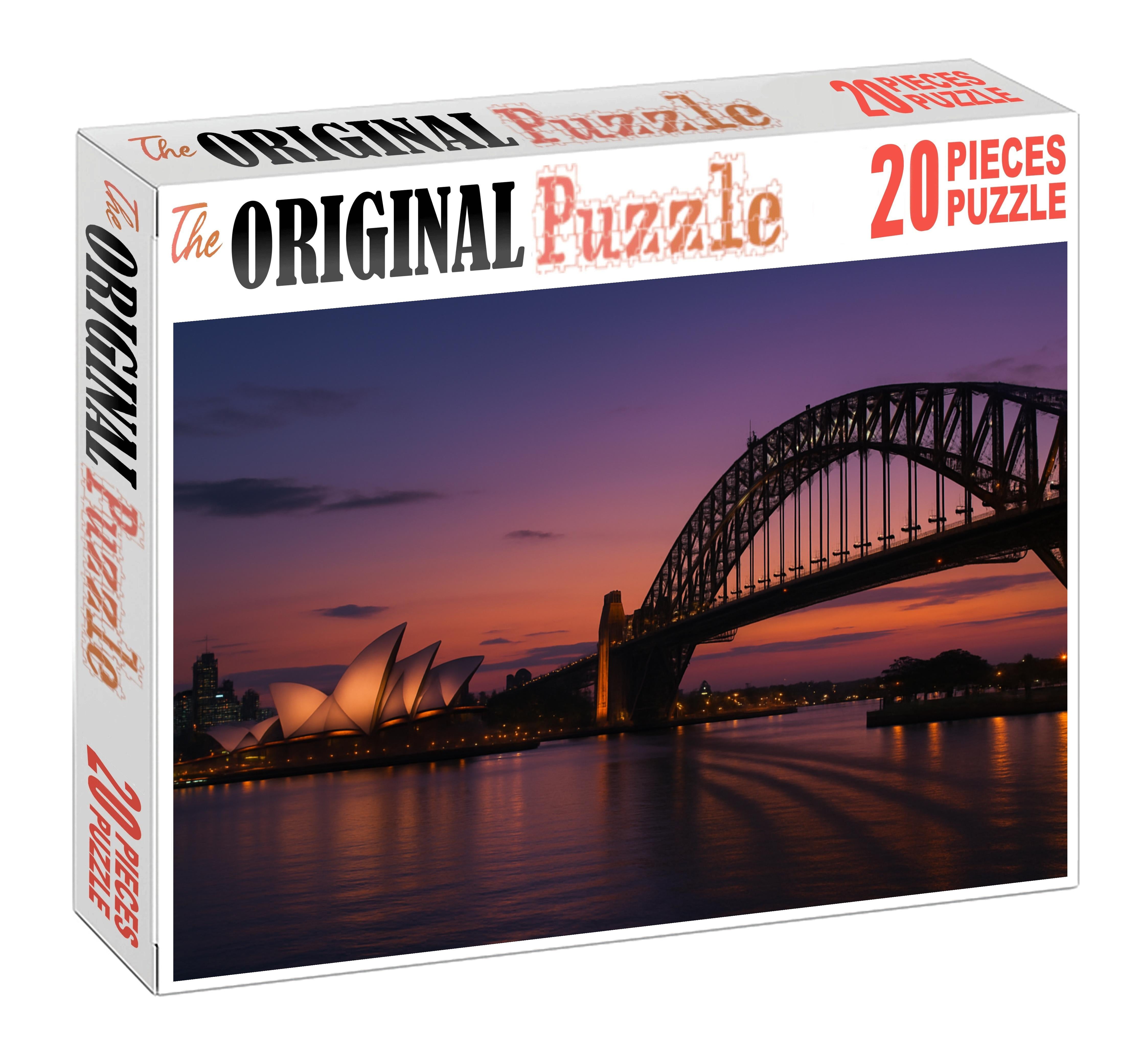 Sydney Harbour Skyline Iconic Waterfront With Opera House And Harbour Bridge Puzzle For Adults