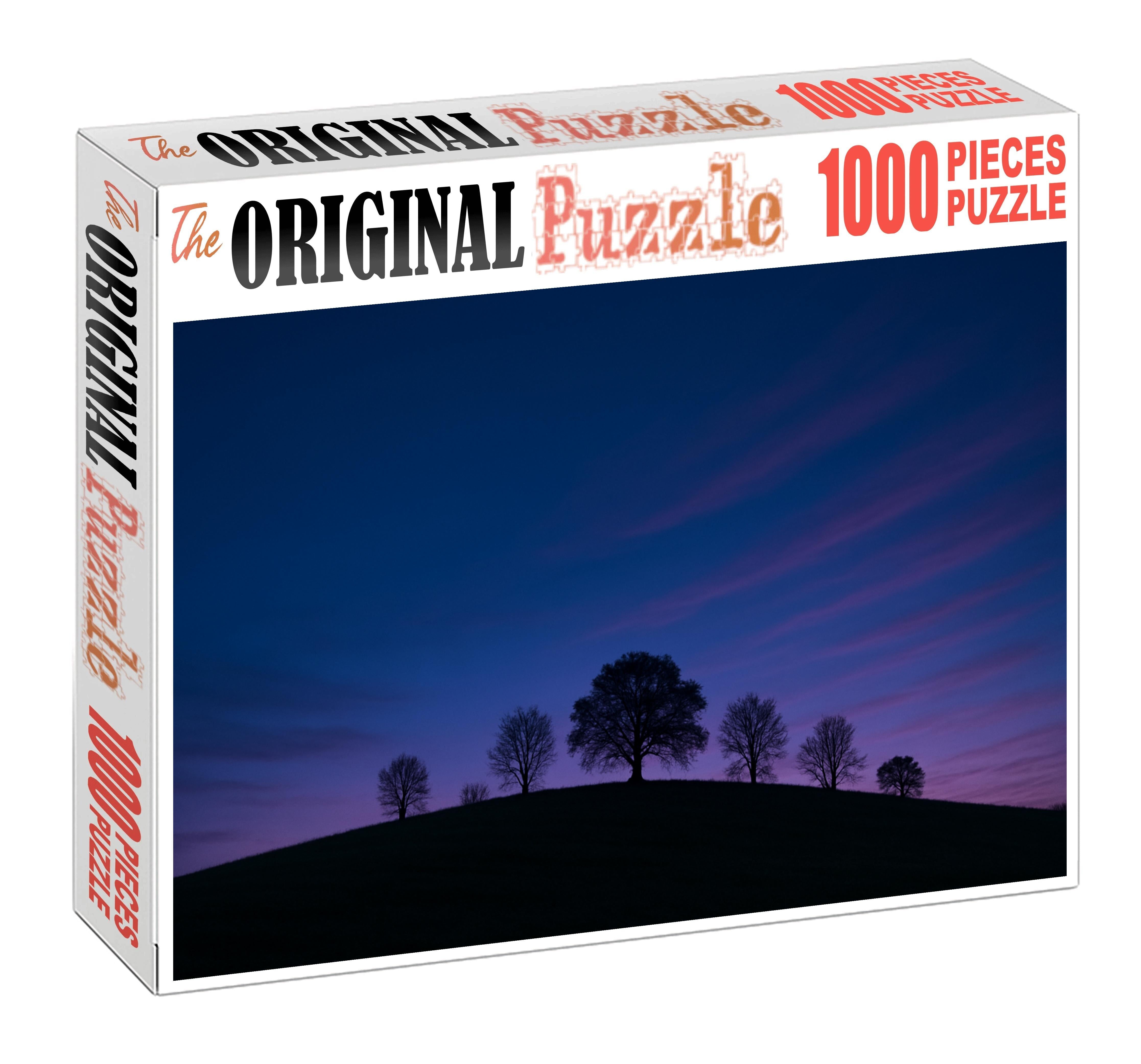 Sapphire Horizon Glow Premium Puzzle Pieces