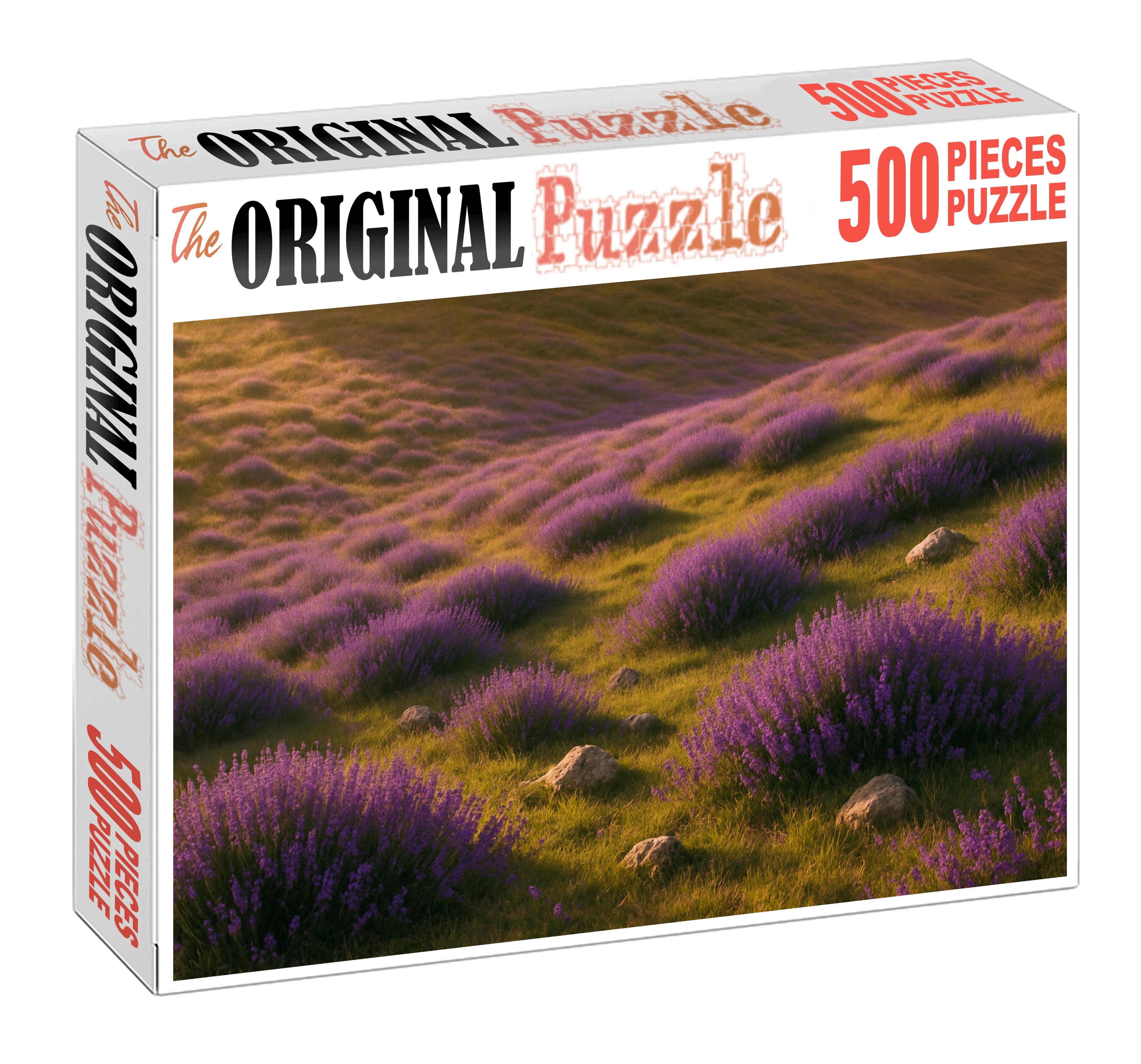 Lavender Hillside Glow Easy Puzzles