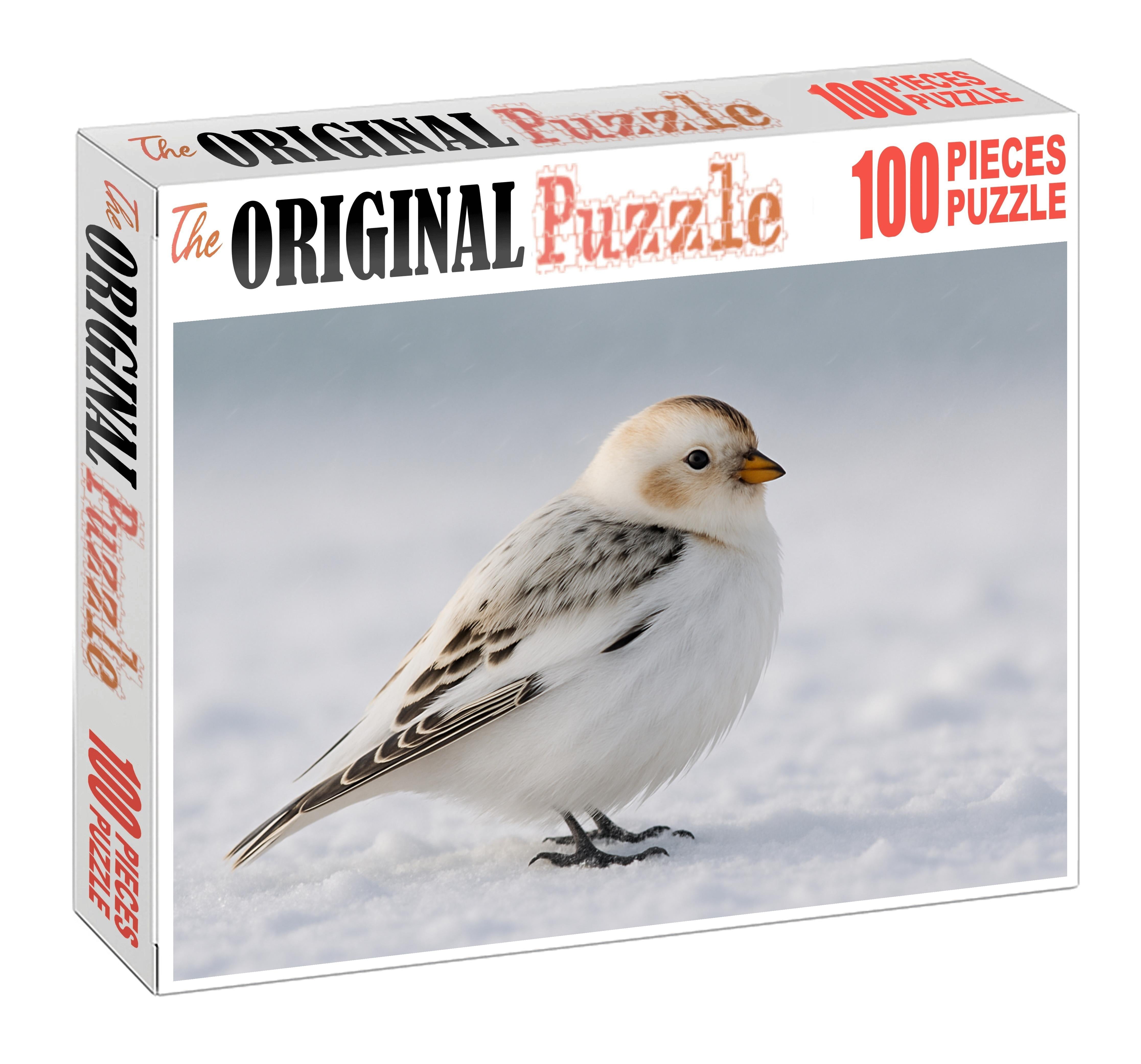 Snow Bunting Arctic's Hardy Winter Wanderer Puzzle For Kids