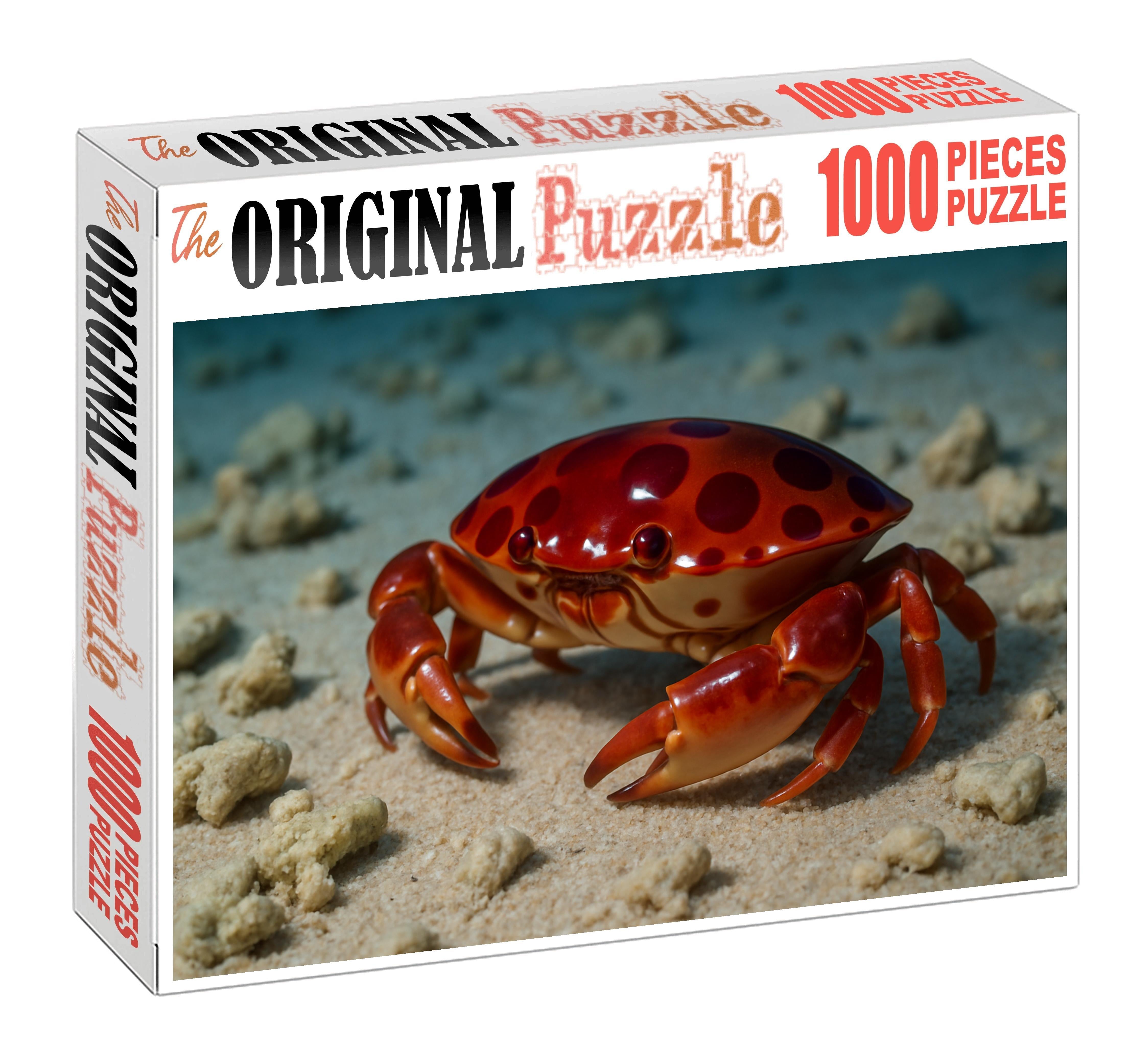 Ruby-spotted Coral Crab Small Armored Scavenger With Bright Markings Easy Puzzles