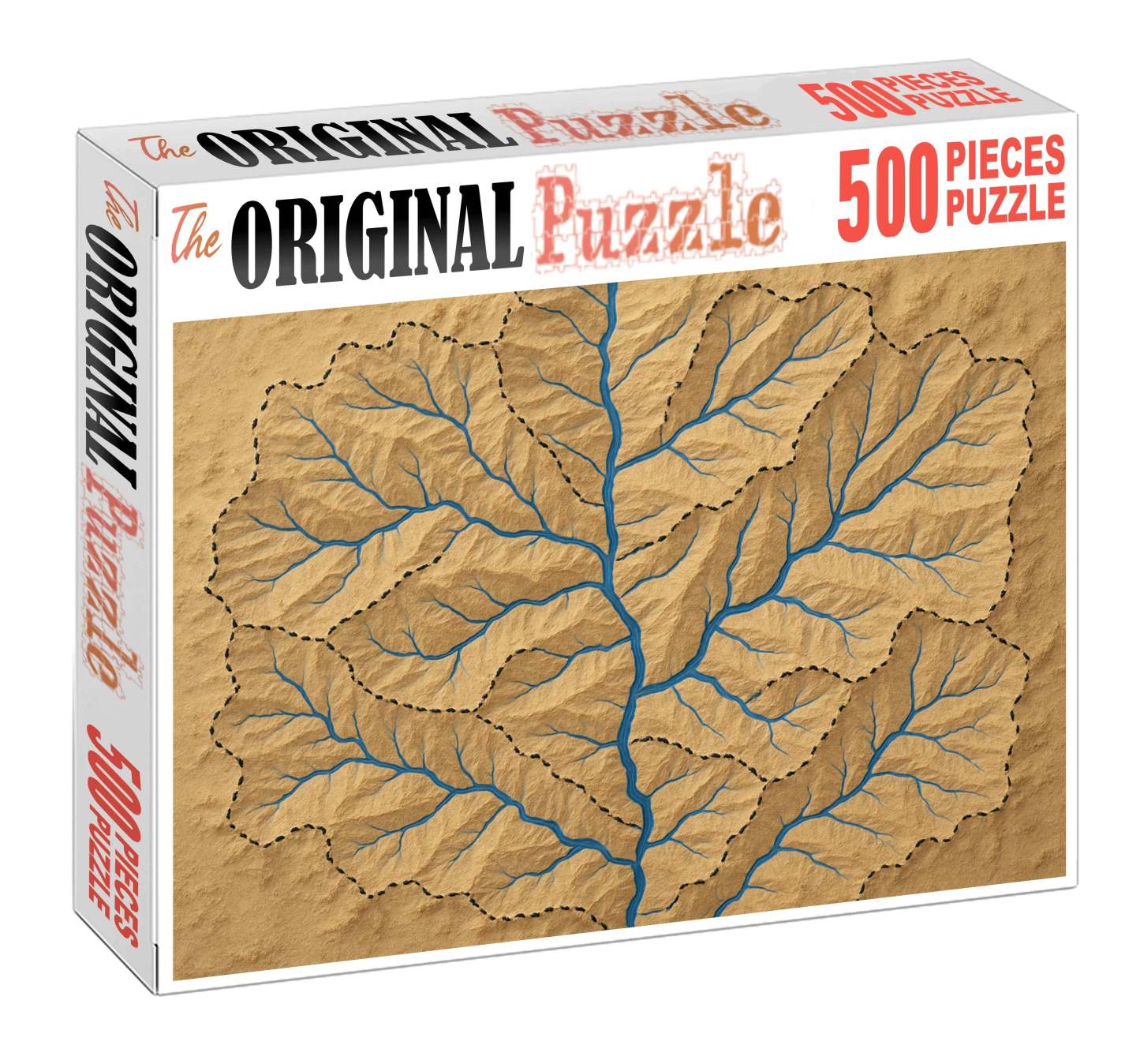 Fluvial Basin Hydrology Map Puzzle For Adults