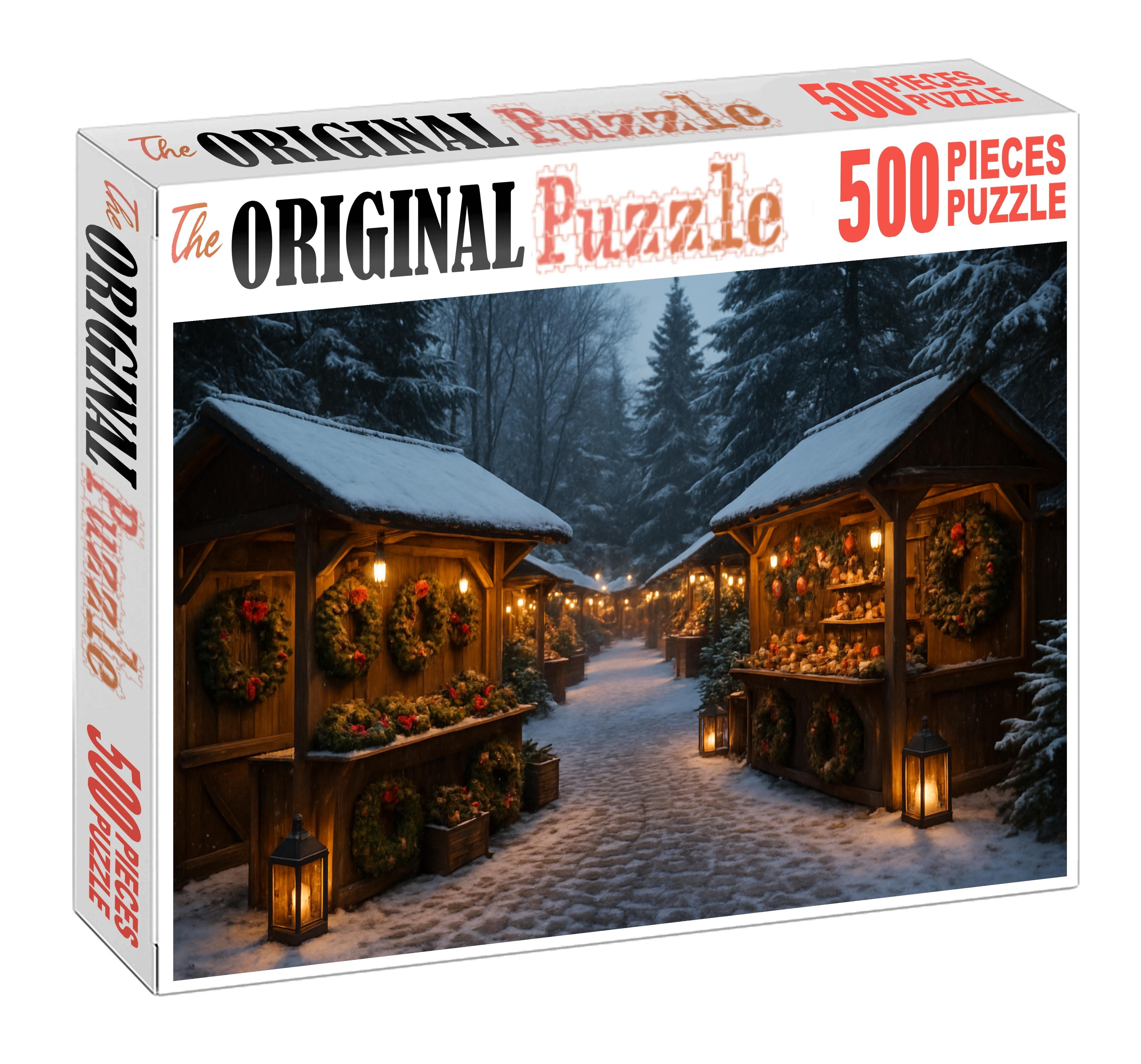 Rustic Frost Market Puzzle Fun