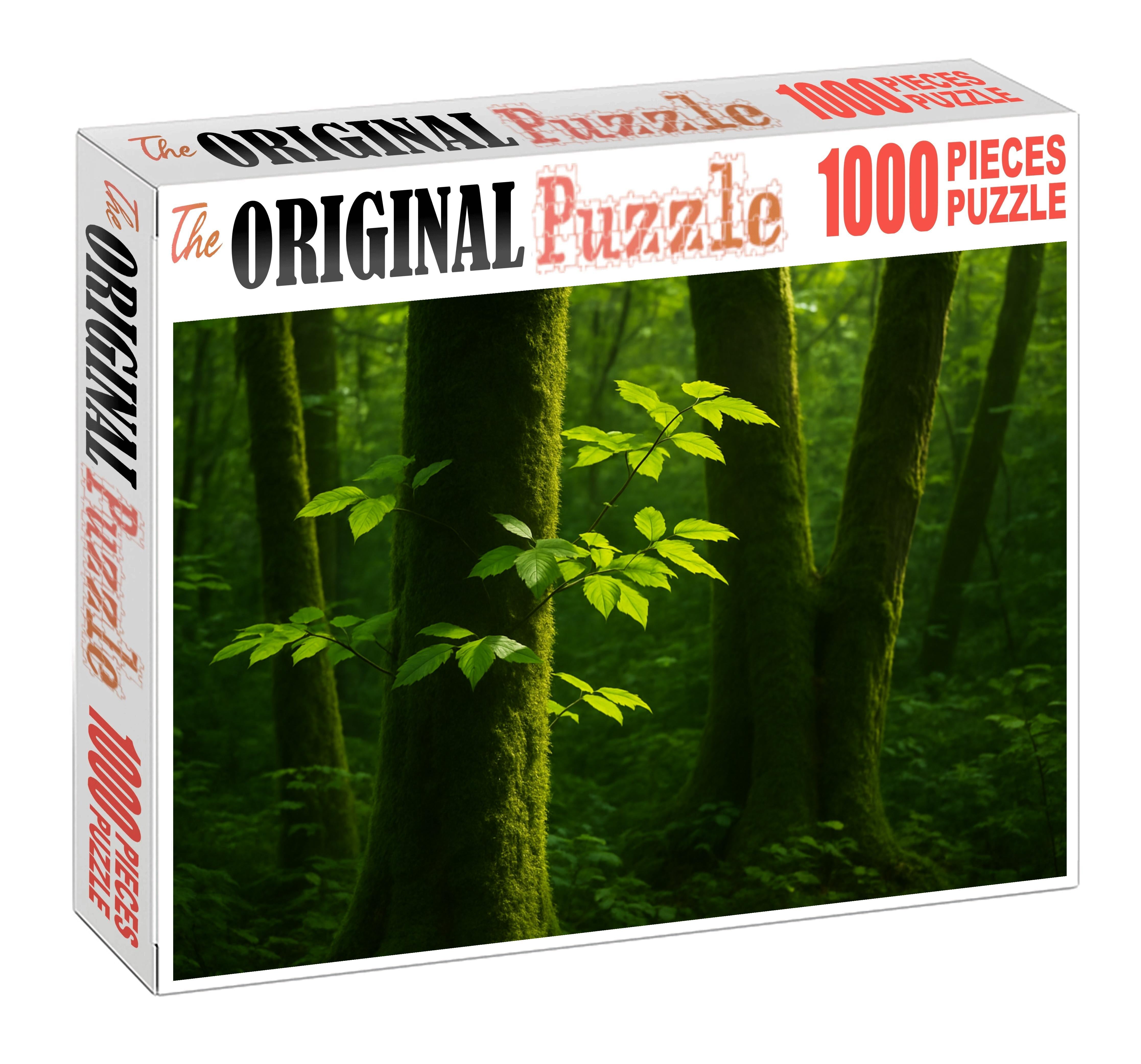 Emerald Forest Glimpse Premium Puzzle Pieces