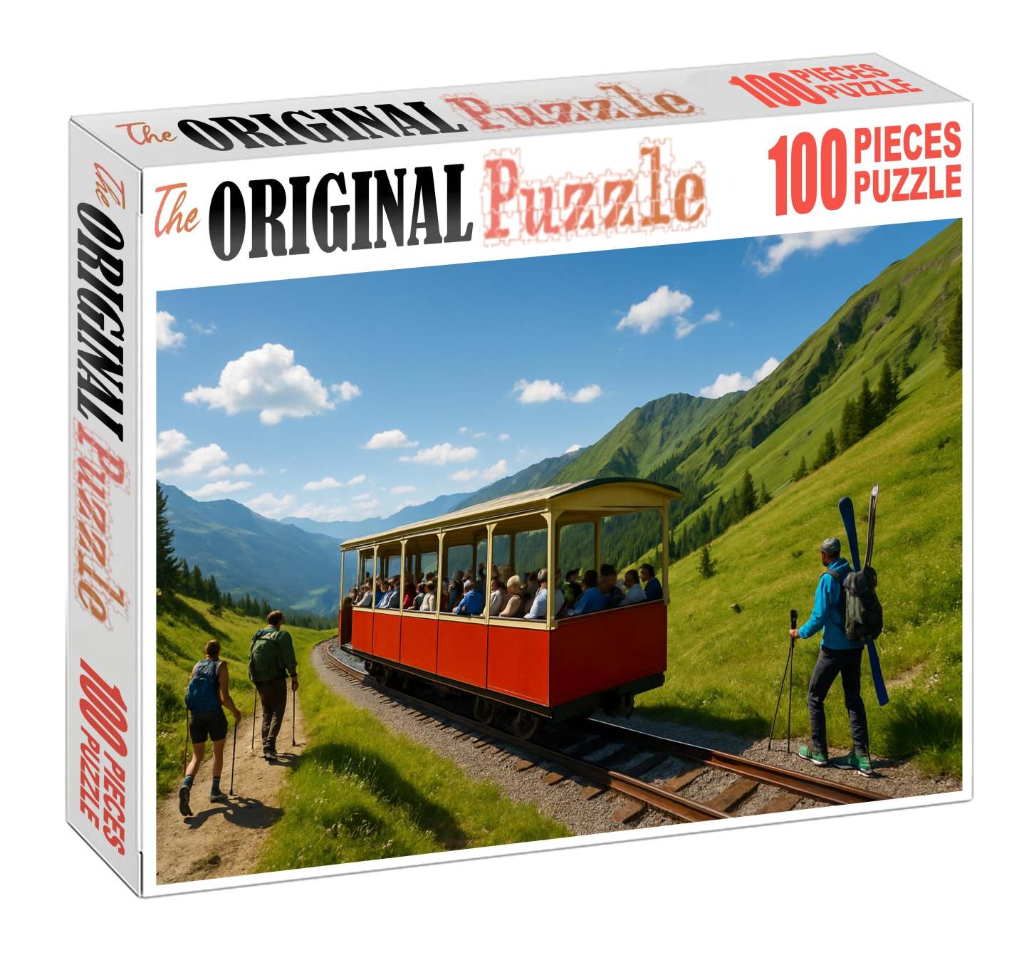 Compressed Air-driven Mountain Tramway 500 Piece Puzzle