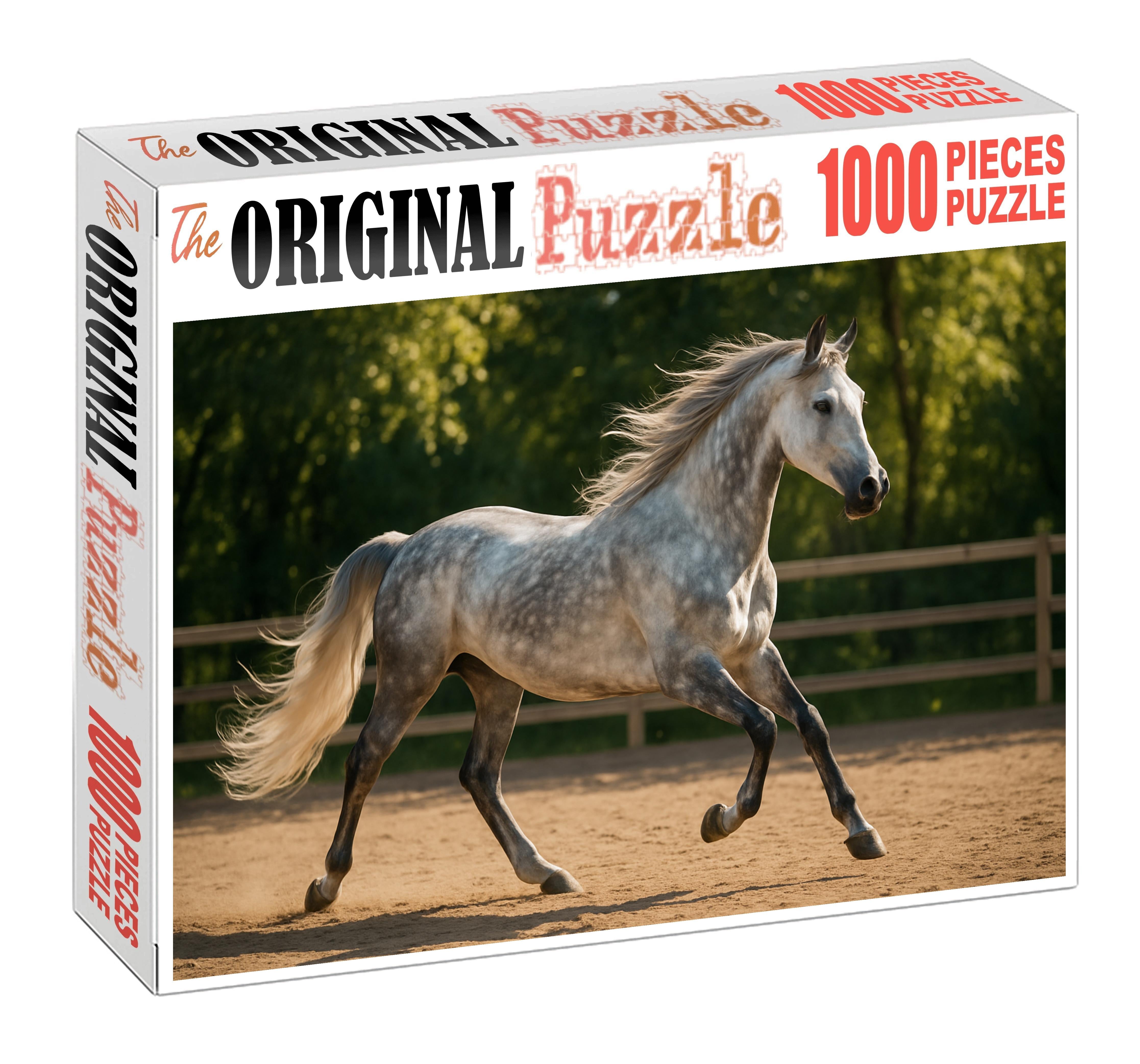 Willowbrook Silver Charm Graceful Dapple Gray Mare With Fluid Dressage Movements Easy Puzzles