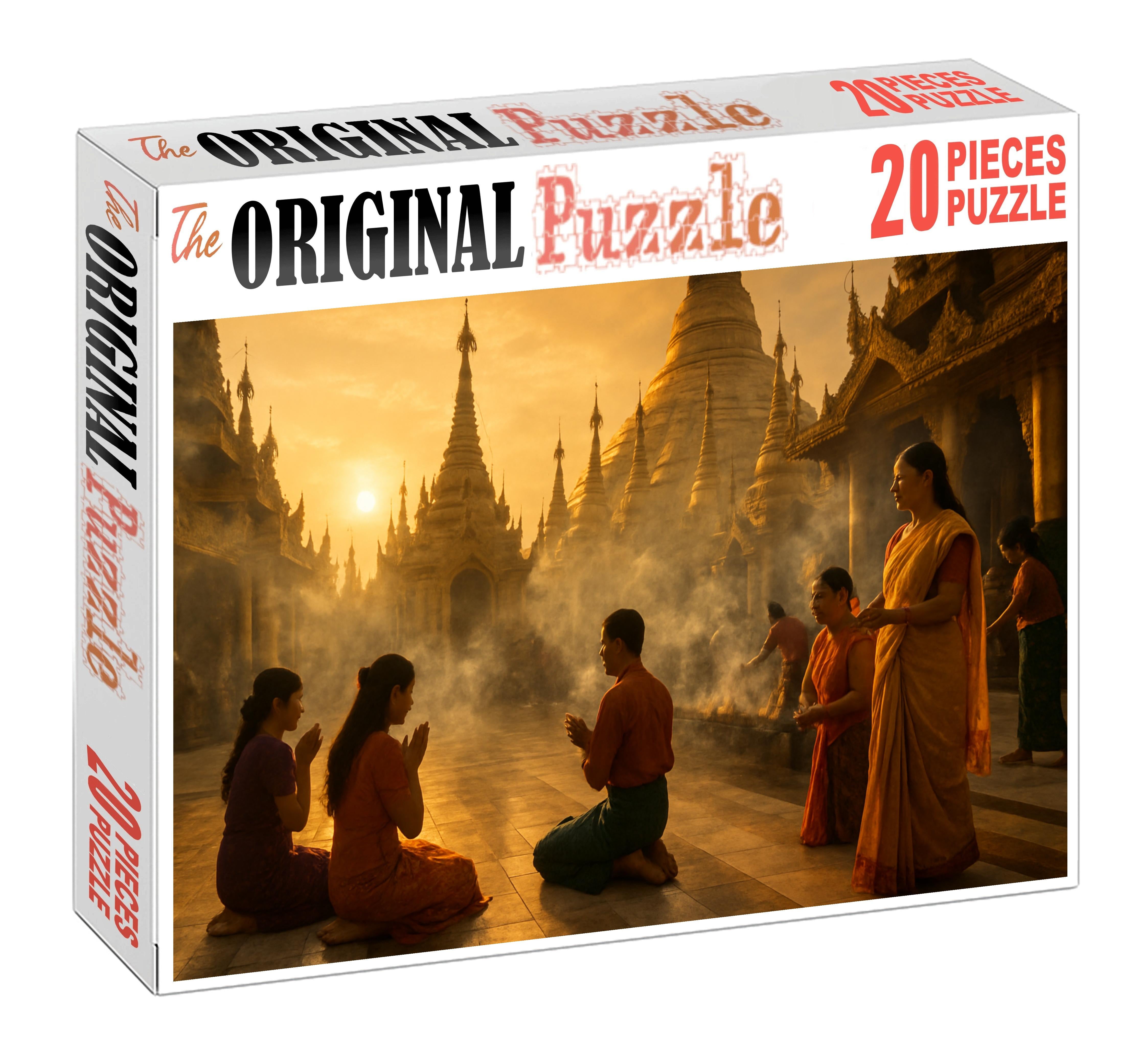 Shwedagon Pagoda Yangon Myanmar Recognized By 7035 Globally As A Gilded Spiritual Landmark Unique Puzzle Design