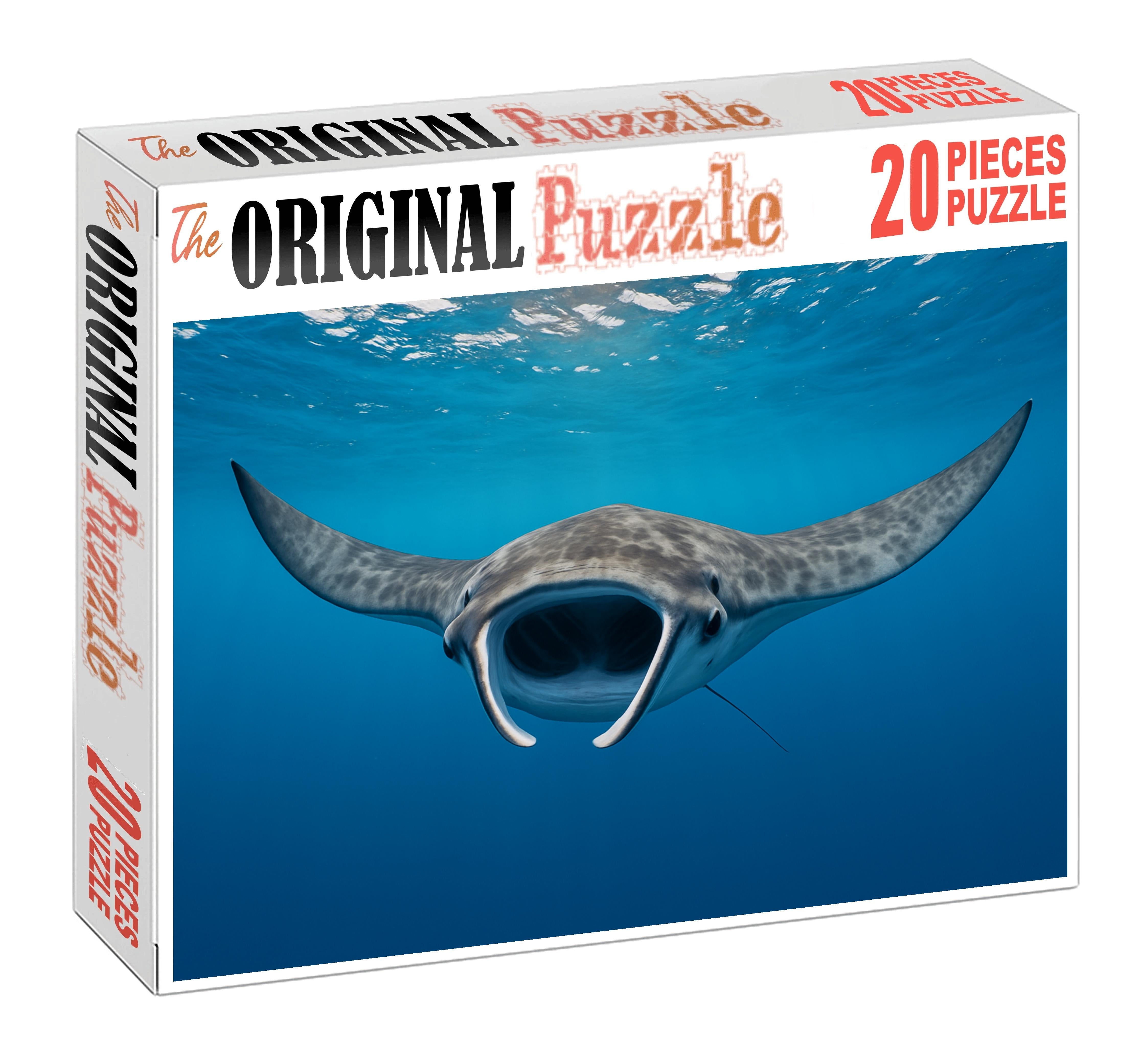 Dusky Manta Calf Gentle Filter-feeder With Expansive Winglike Pectorals 300 Piece Puzzle