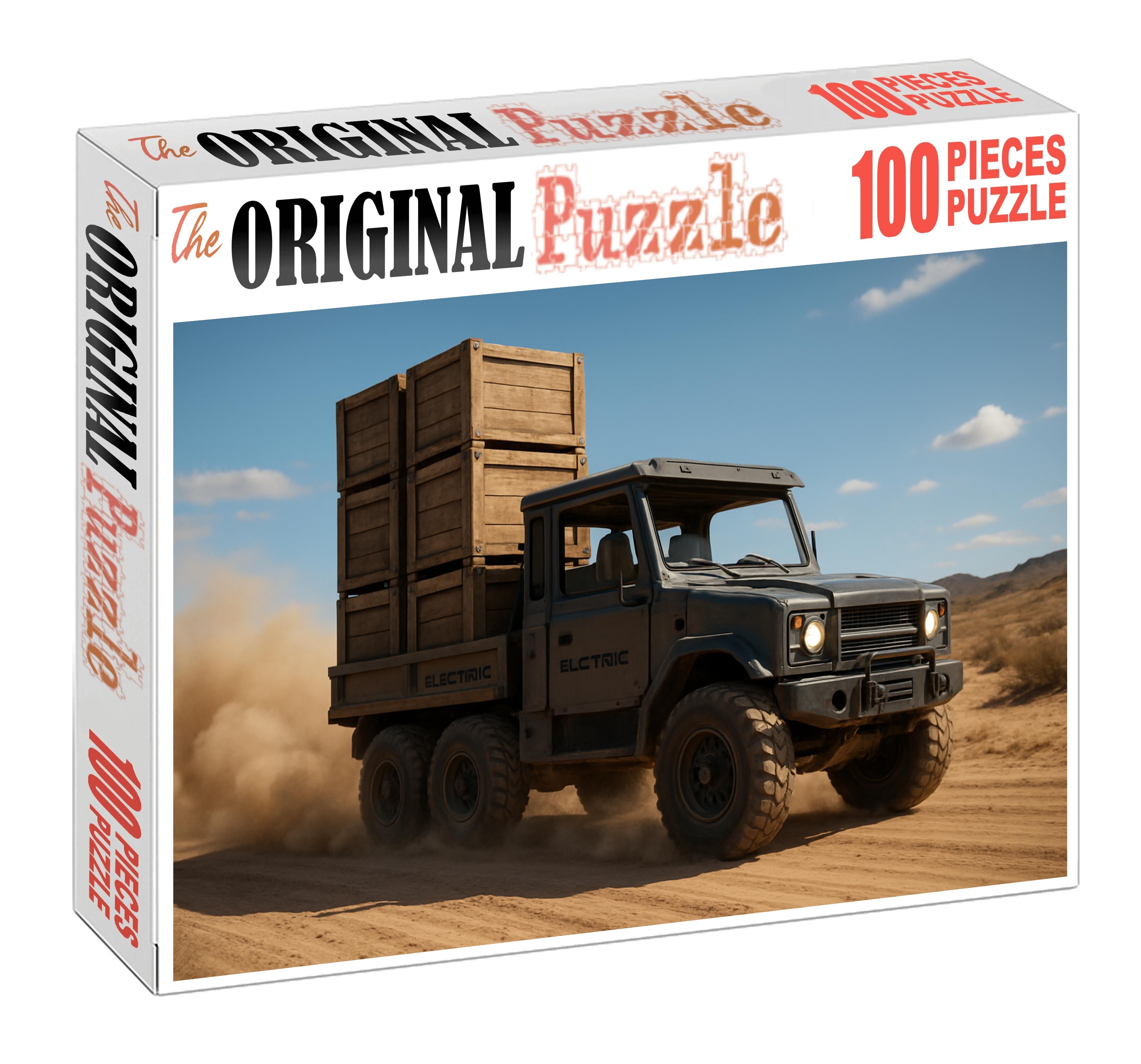 All-terrain Electric Cargo Rover Puzzle For Kids