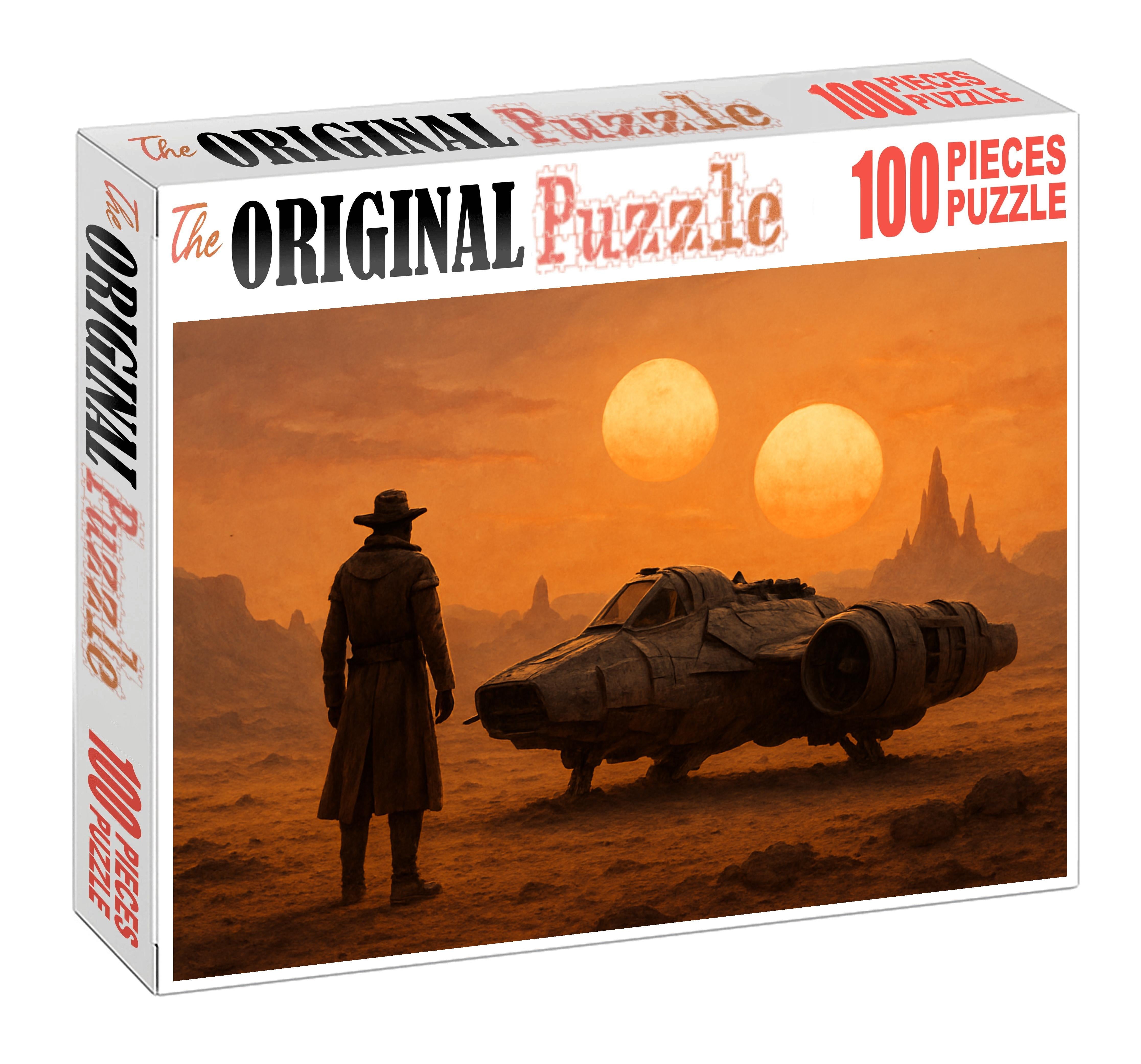 Space Western Outlaw Cosmic Frontier Adventure With Grit And Gunsmoke Premium Puzzle Pieces