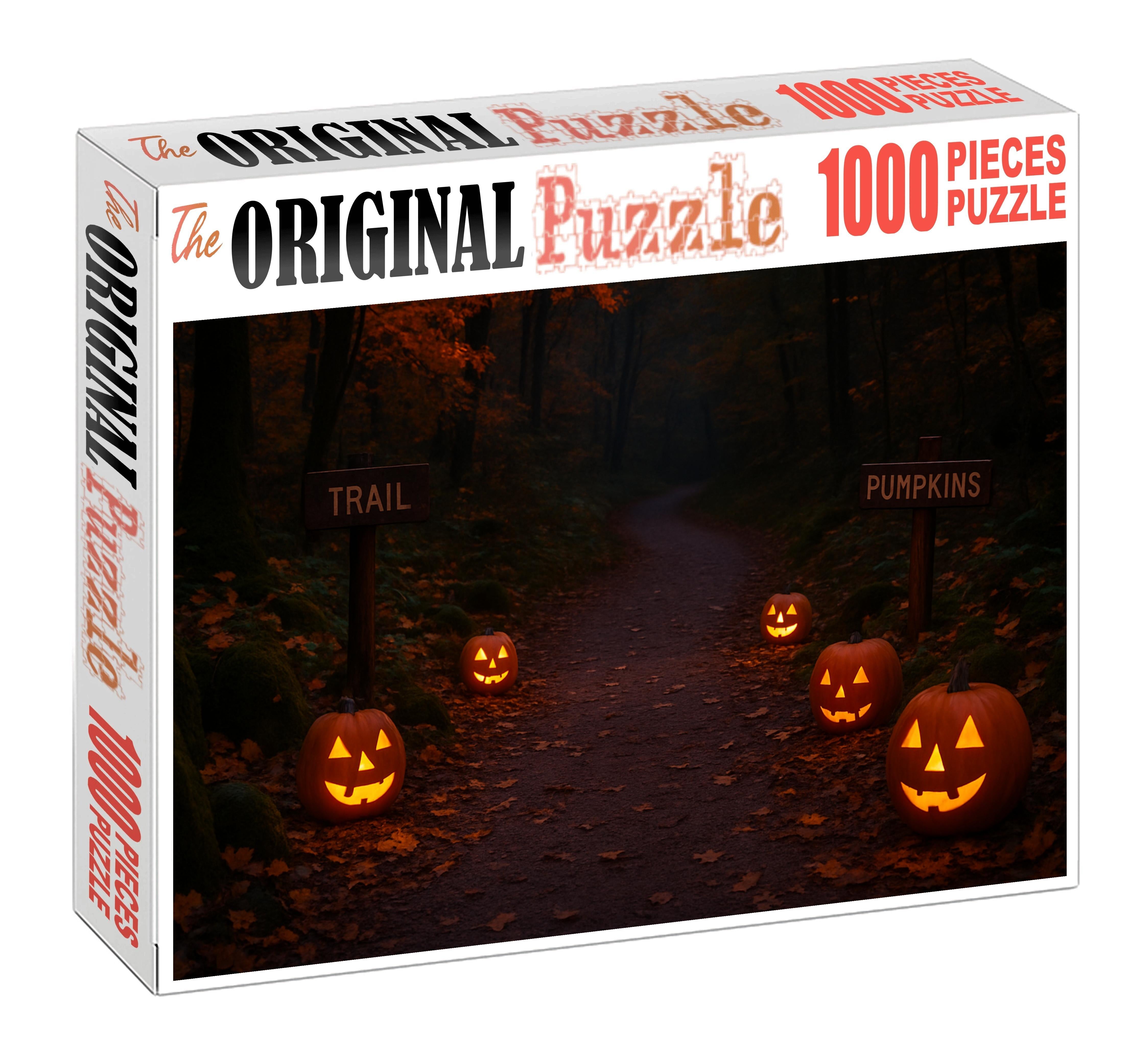 Twilight Pumpkin Lantern Trail 1000 Piece Puzzle