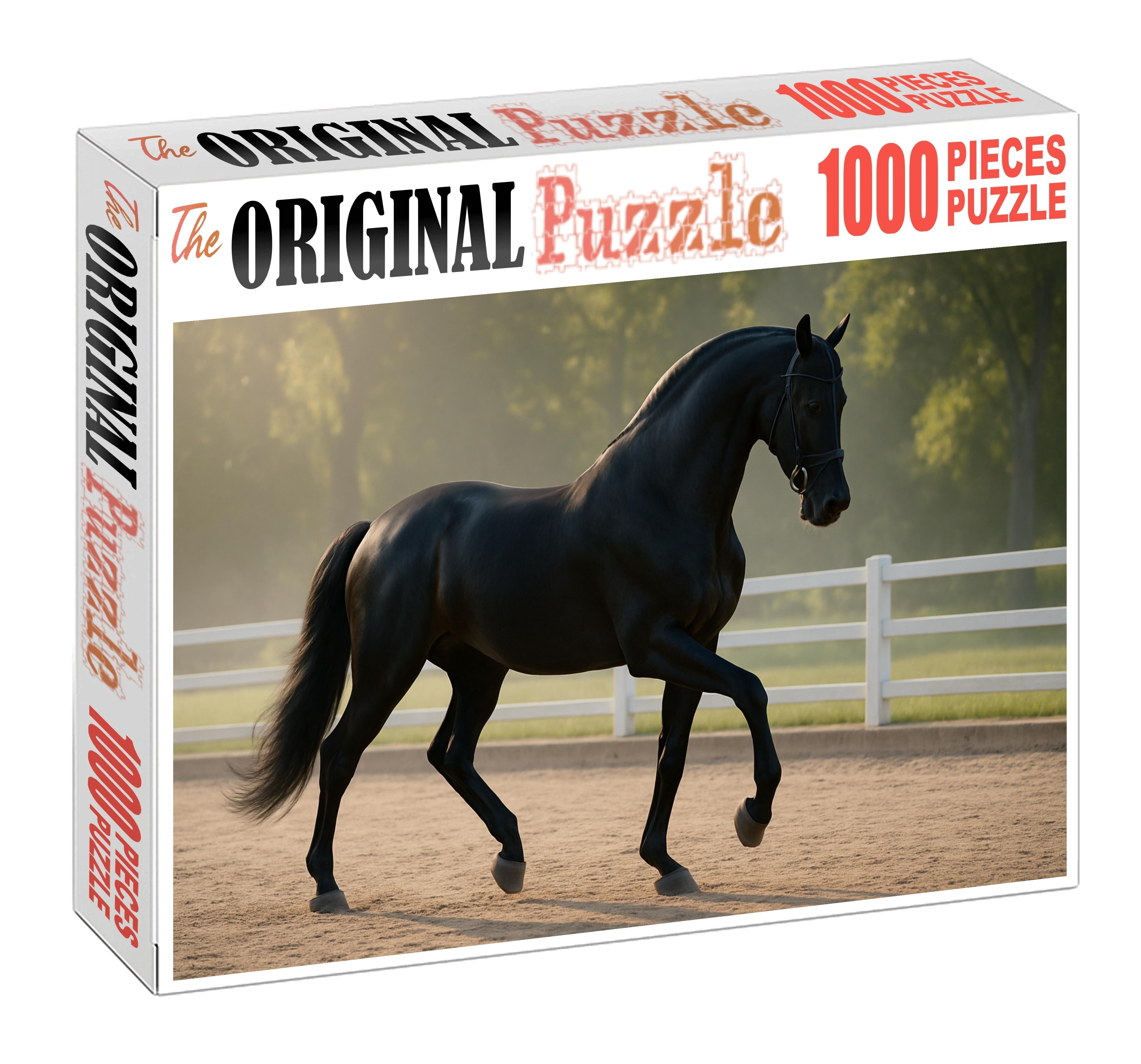 Velvet Midnight Dressage Star Large Format Puzzle