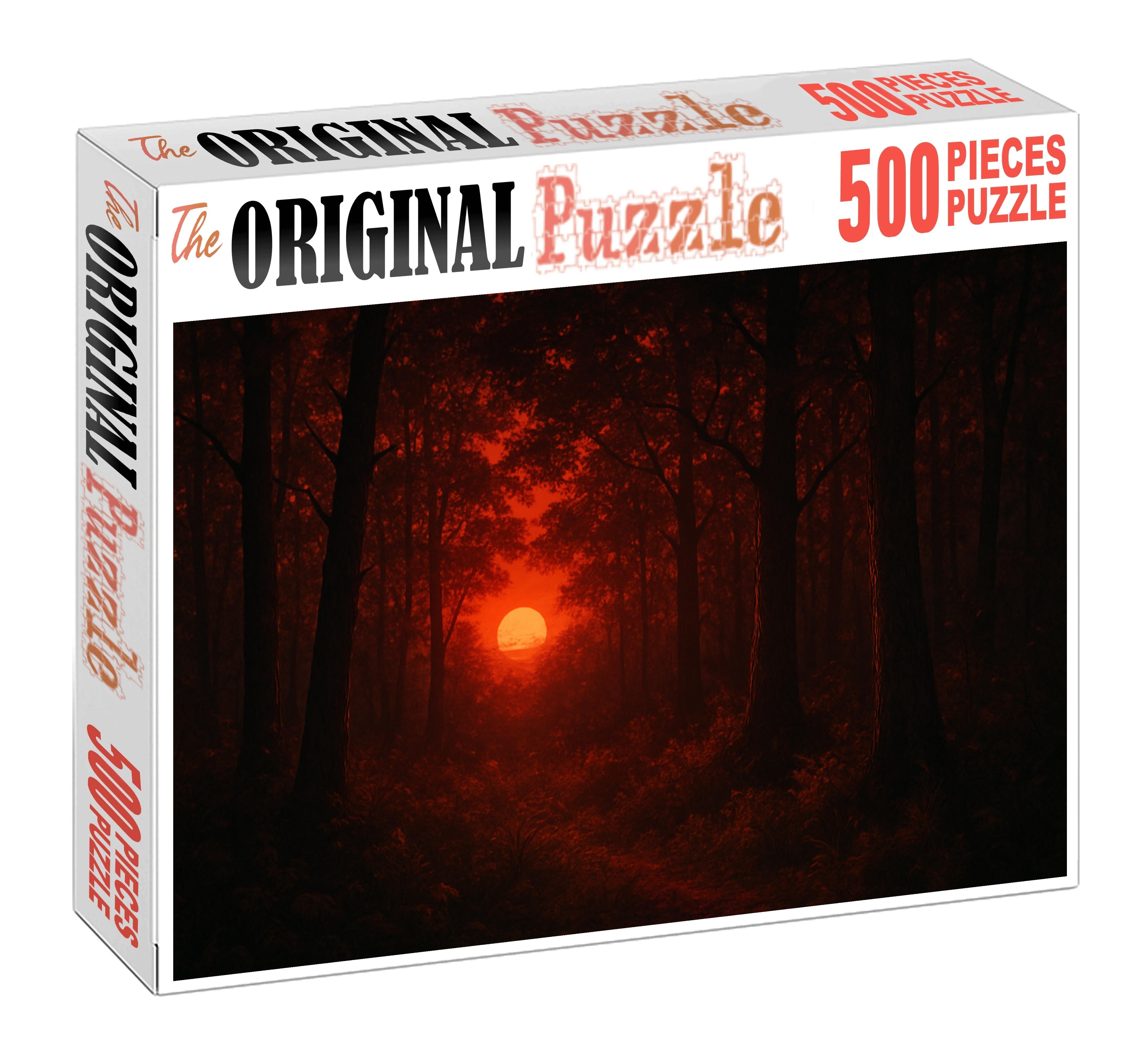 Crimson Twilight Grove 1000 Piece Puzzle