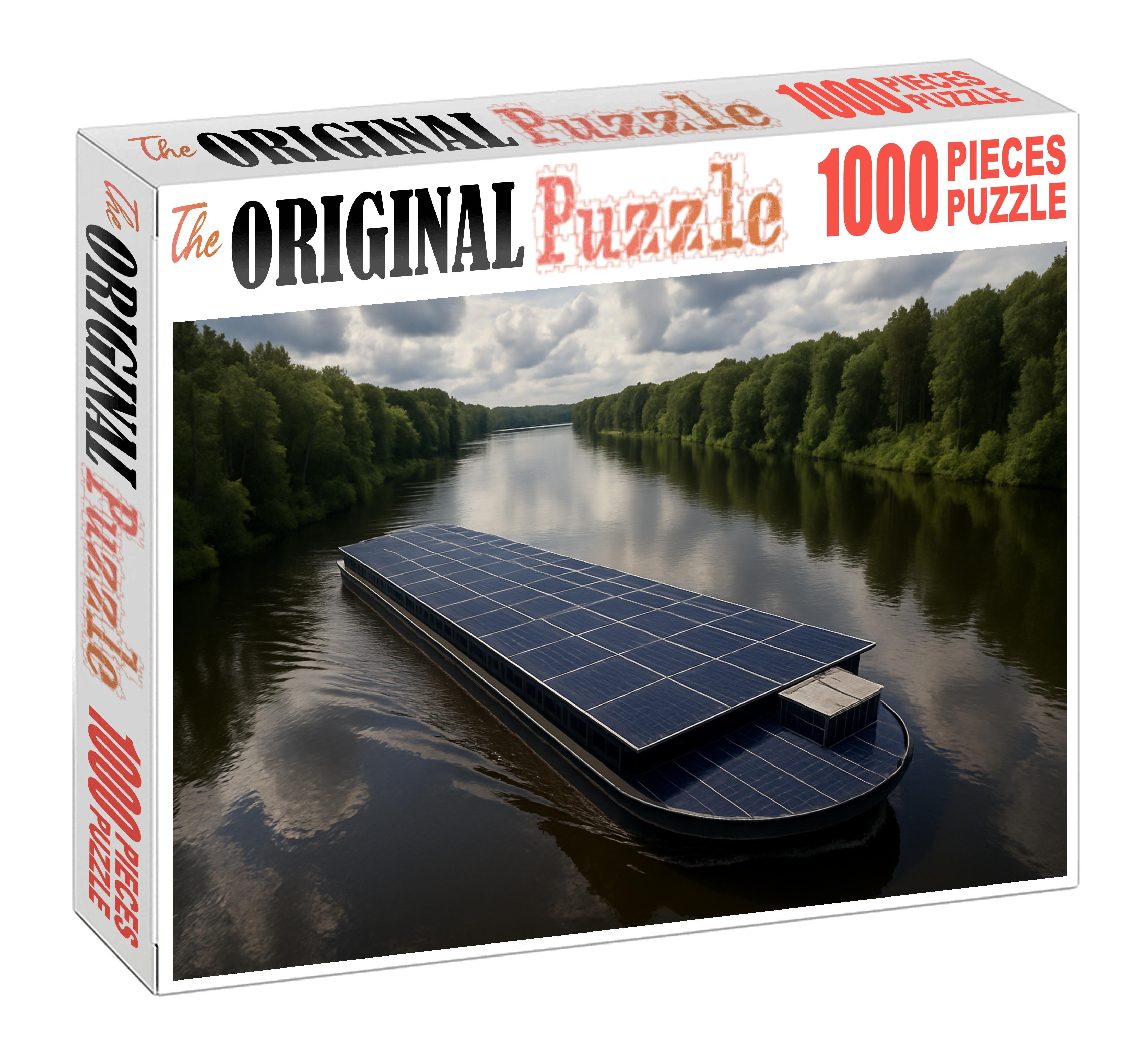 Solar-powered Cargo Barge 100 Piece Puzzle