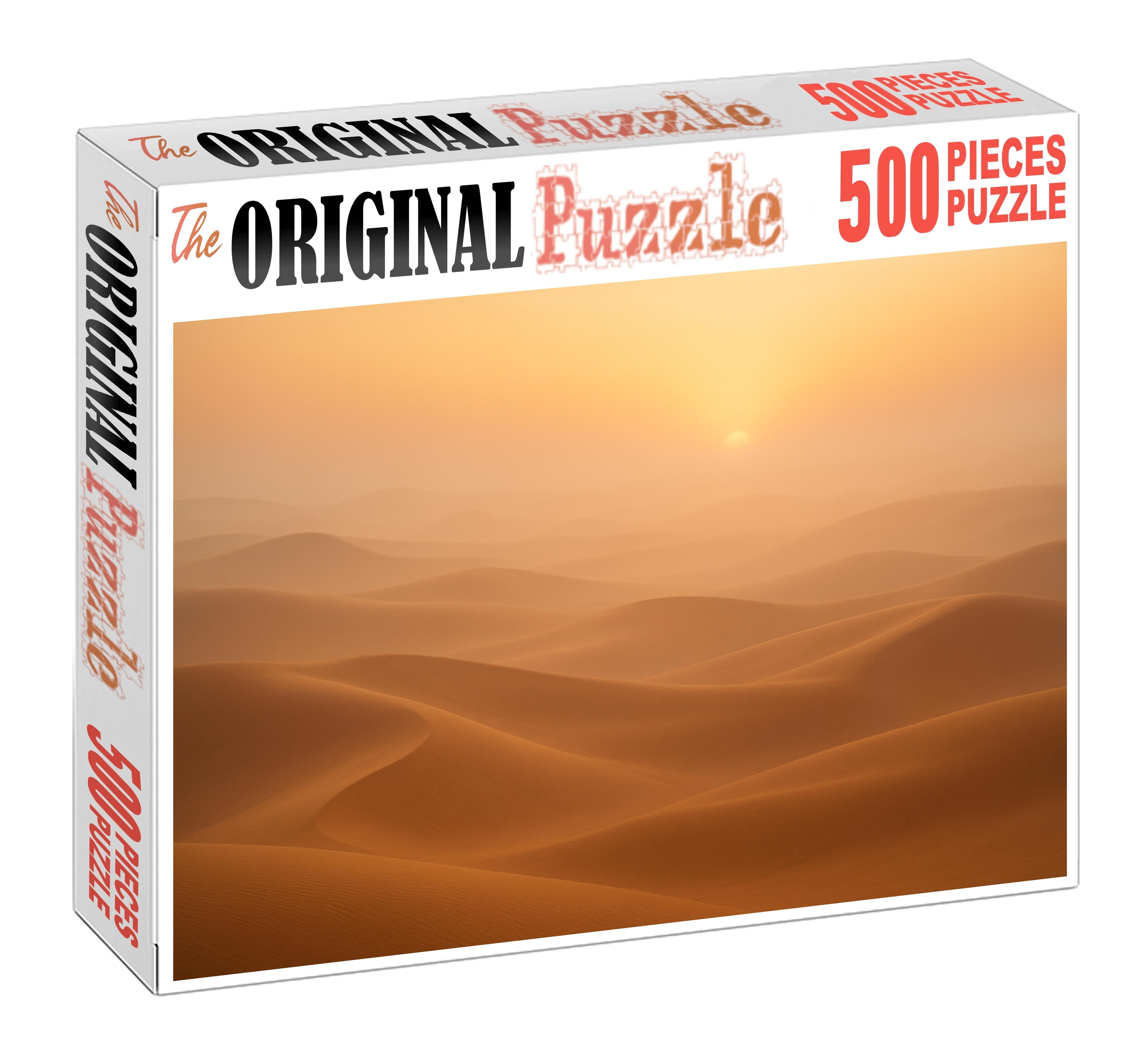Saffron Horizon Fields 1000 Piece Puzzle
