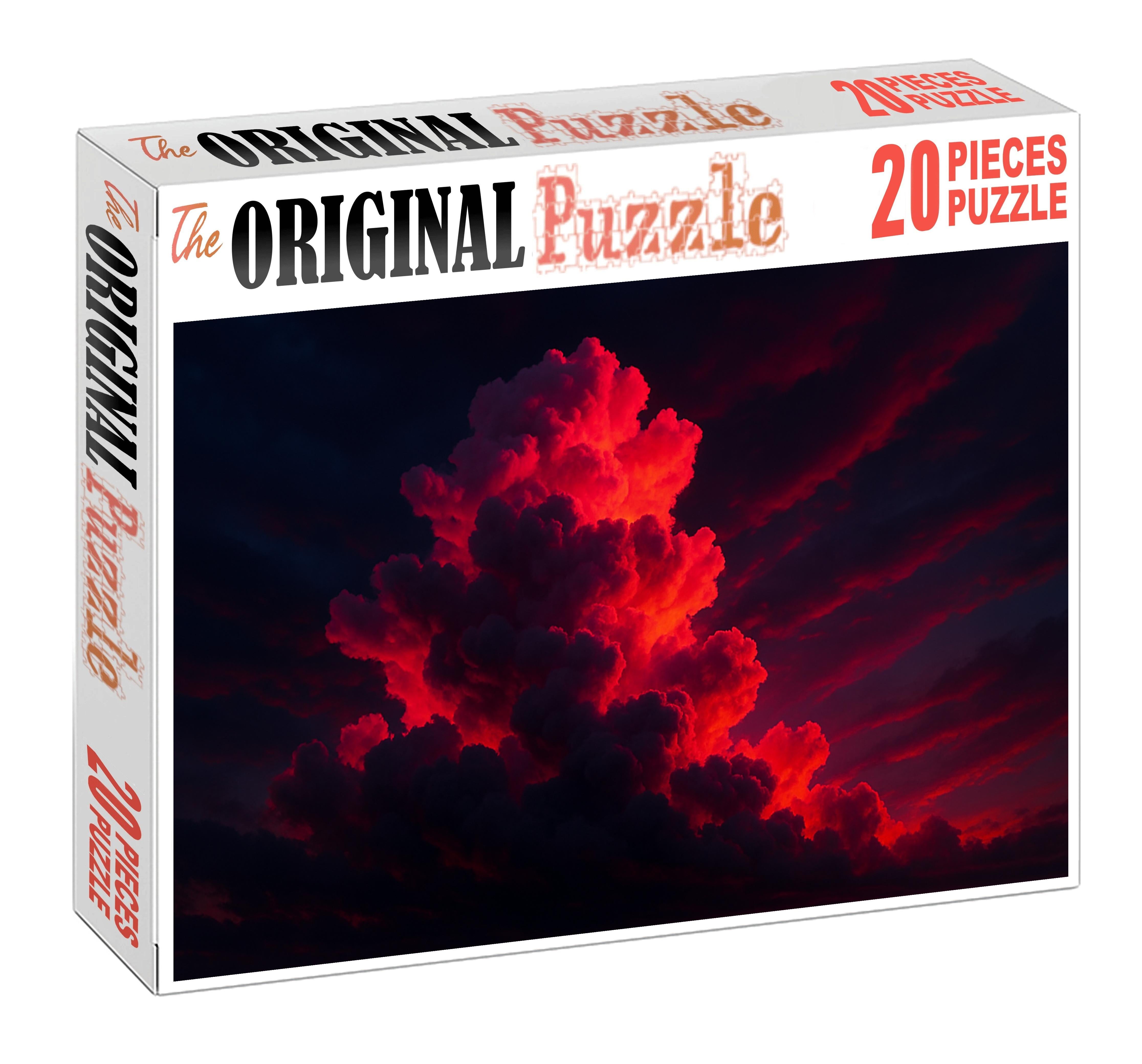 Fiery Magenta Burst Mini Puzzle