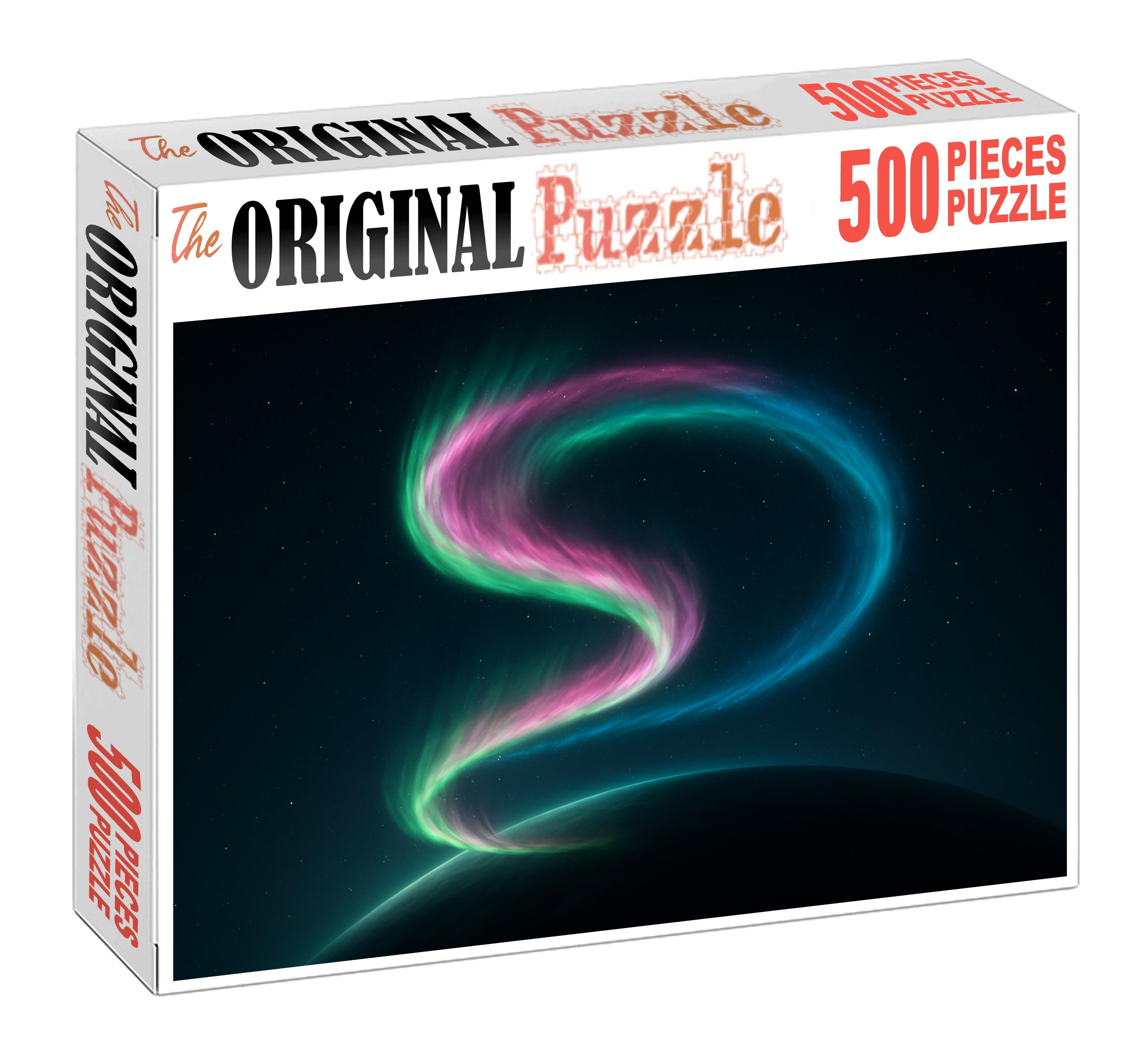 Iridescent Aurora Spiral 20 Piece Puzzle