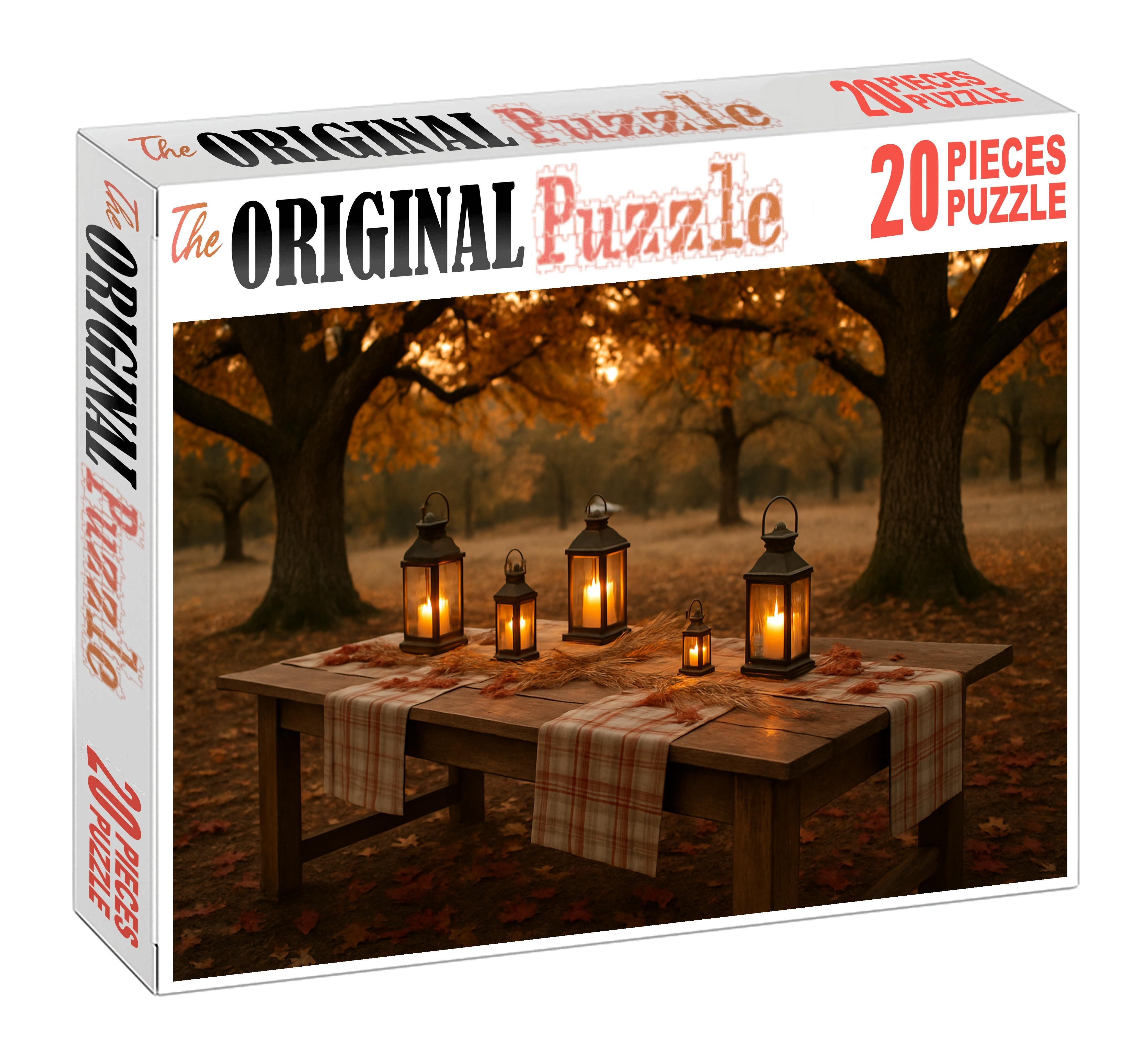 Crimson Autumn Gathering 200 Piece Puzzle
