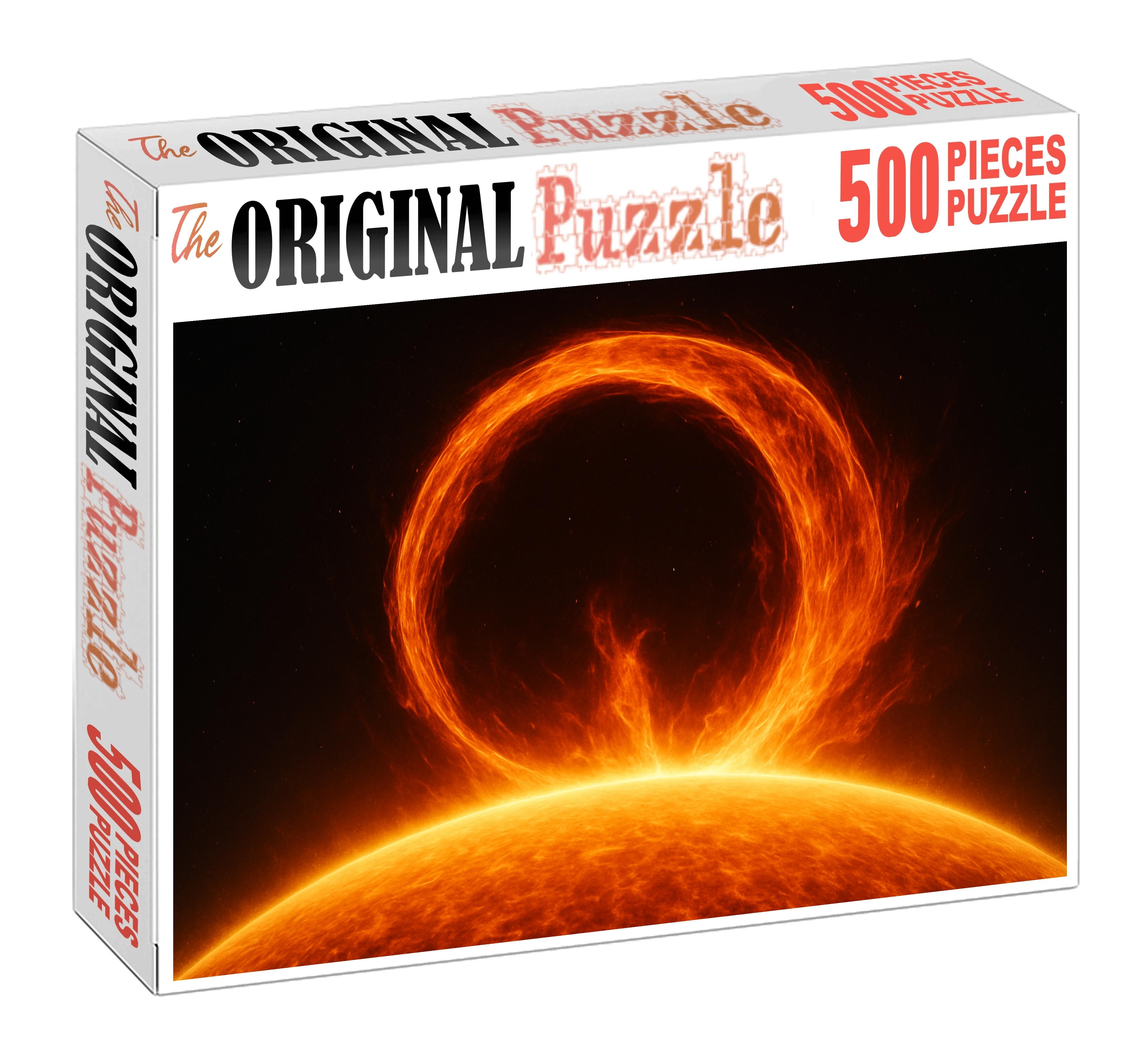 Amber Solar Flare Ribbon Puzzle For Adults