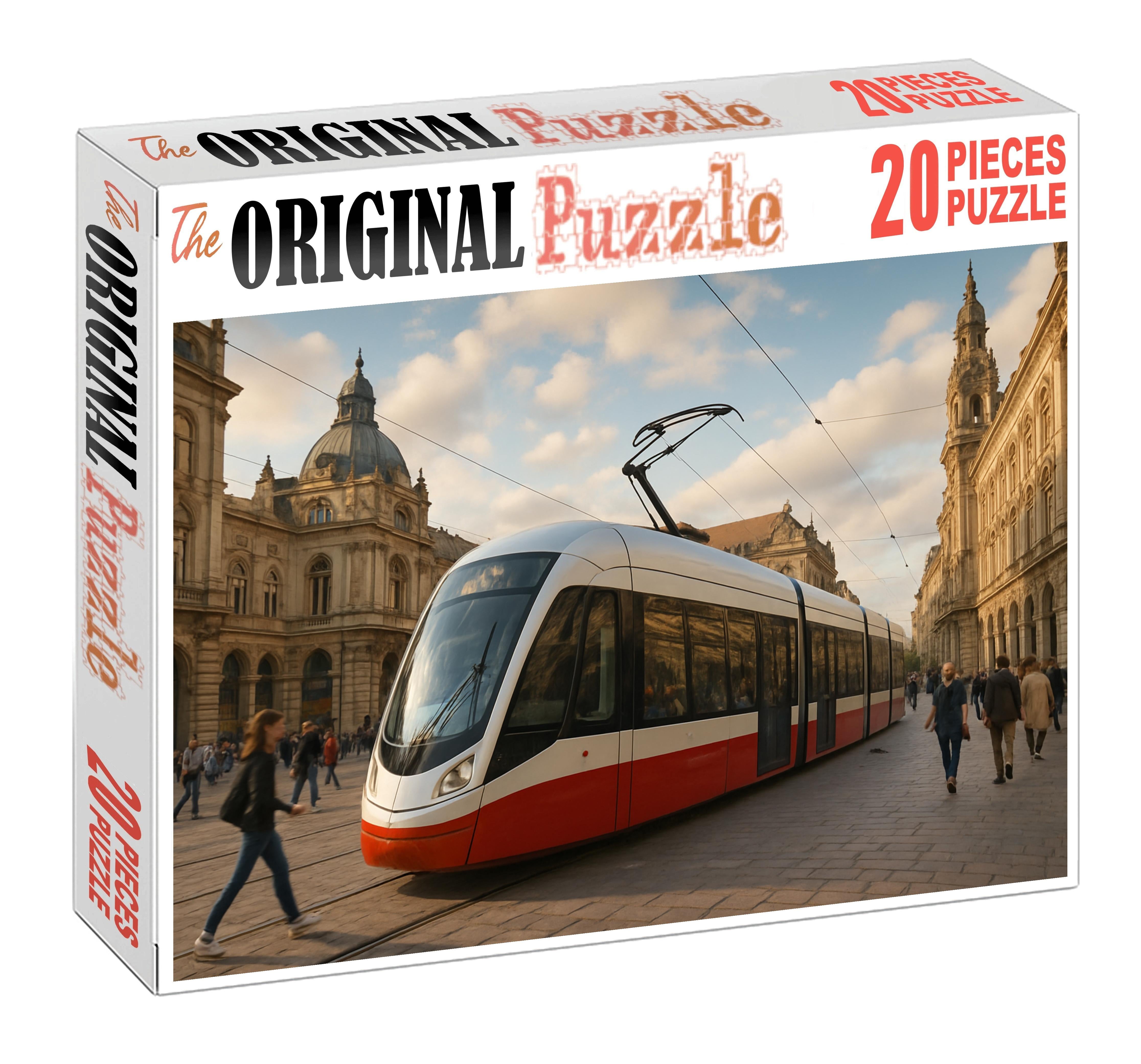 Compressed-air Urban Tram Puzzle For Kids