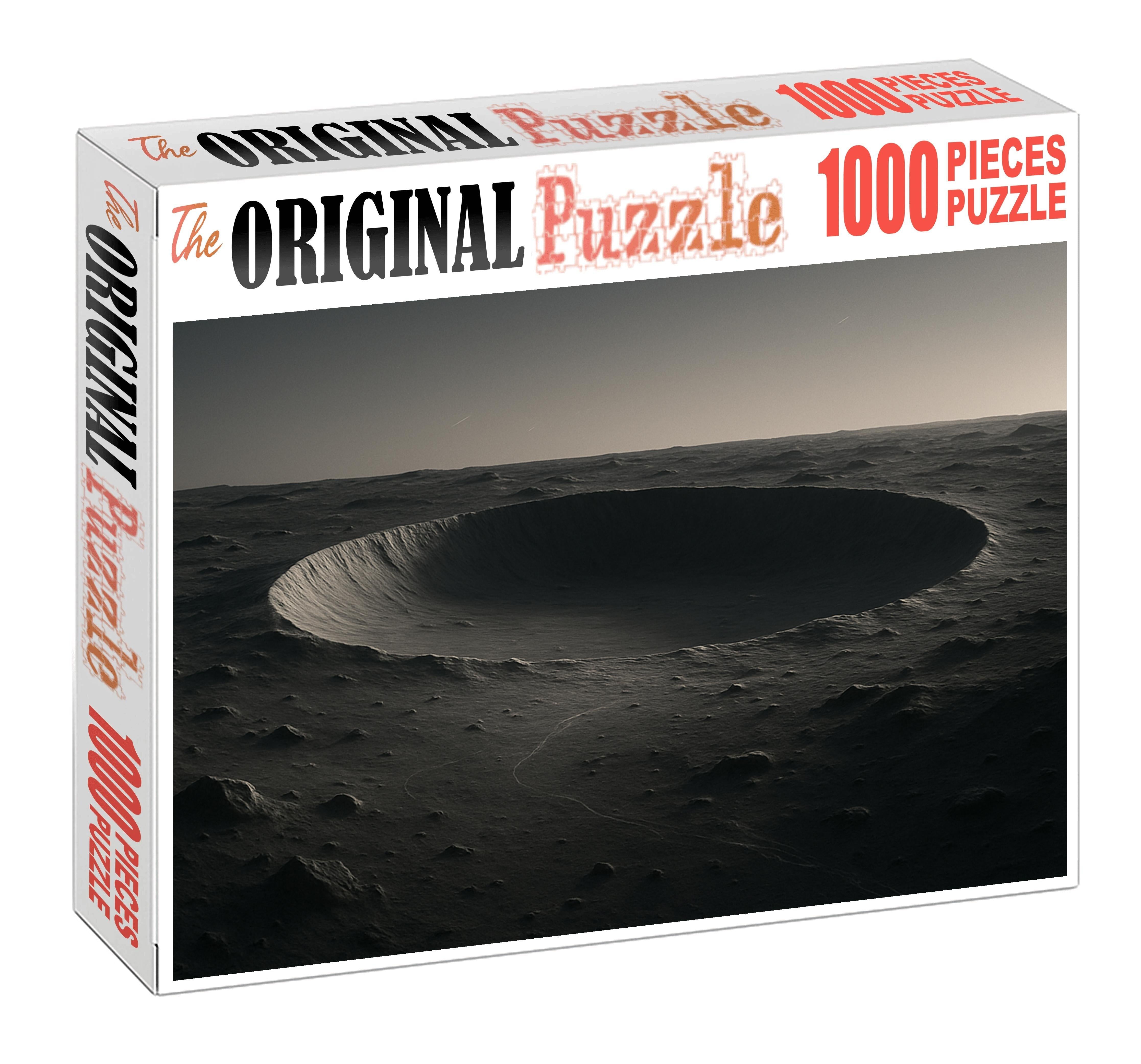 Silvered Crater Basin At Twilight Puzzle Challenge