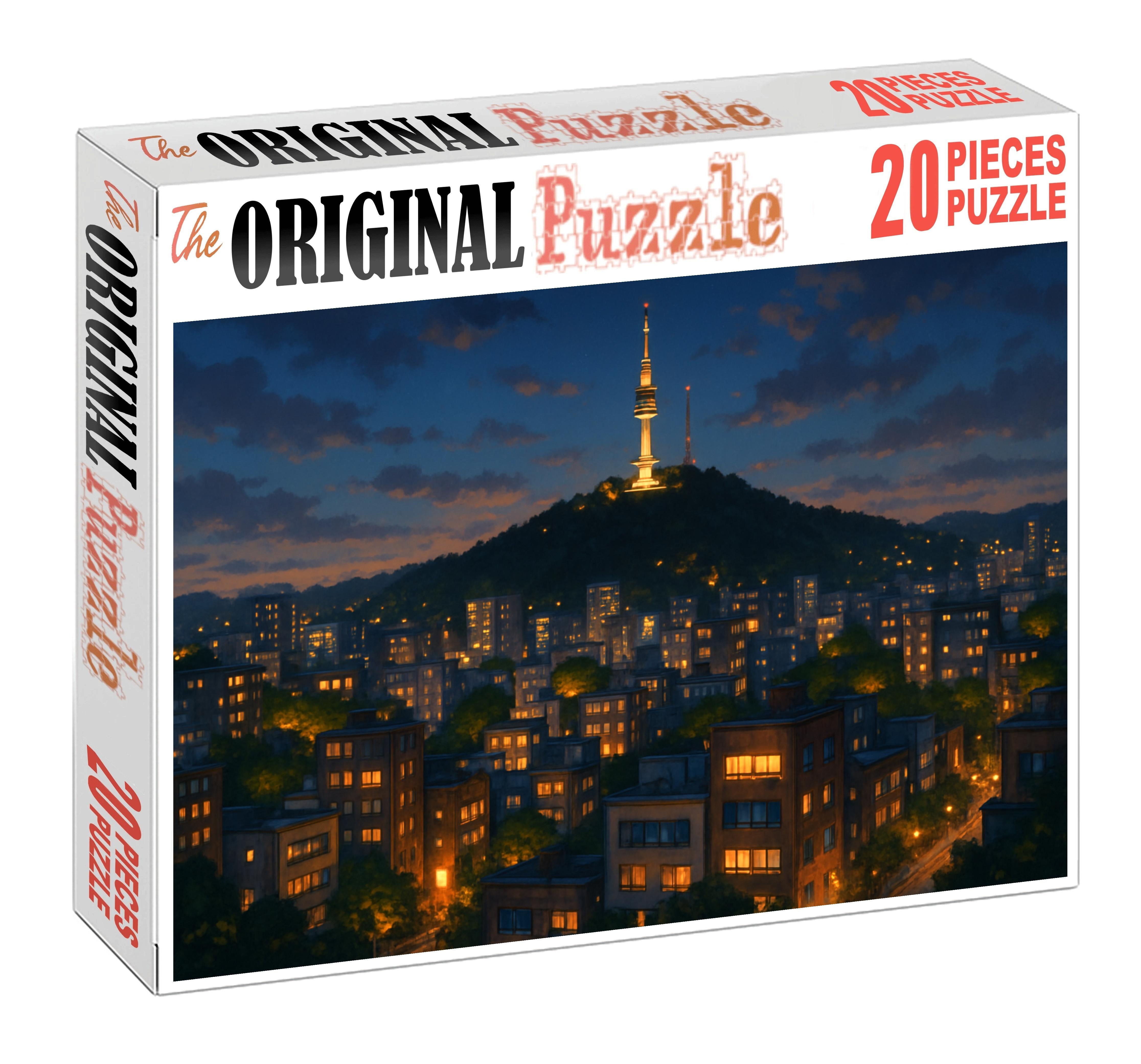 Seoul Namsan Skyline Fusion Of Technology And Tradition Framed By Namsan Tower Puzzle Challenge