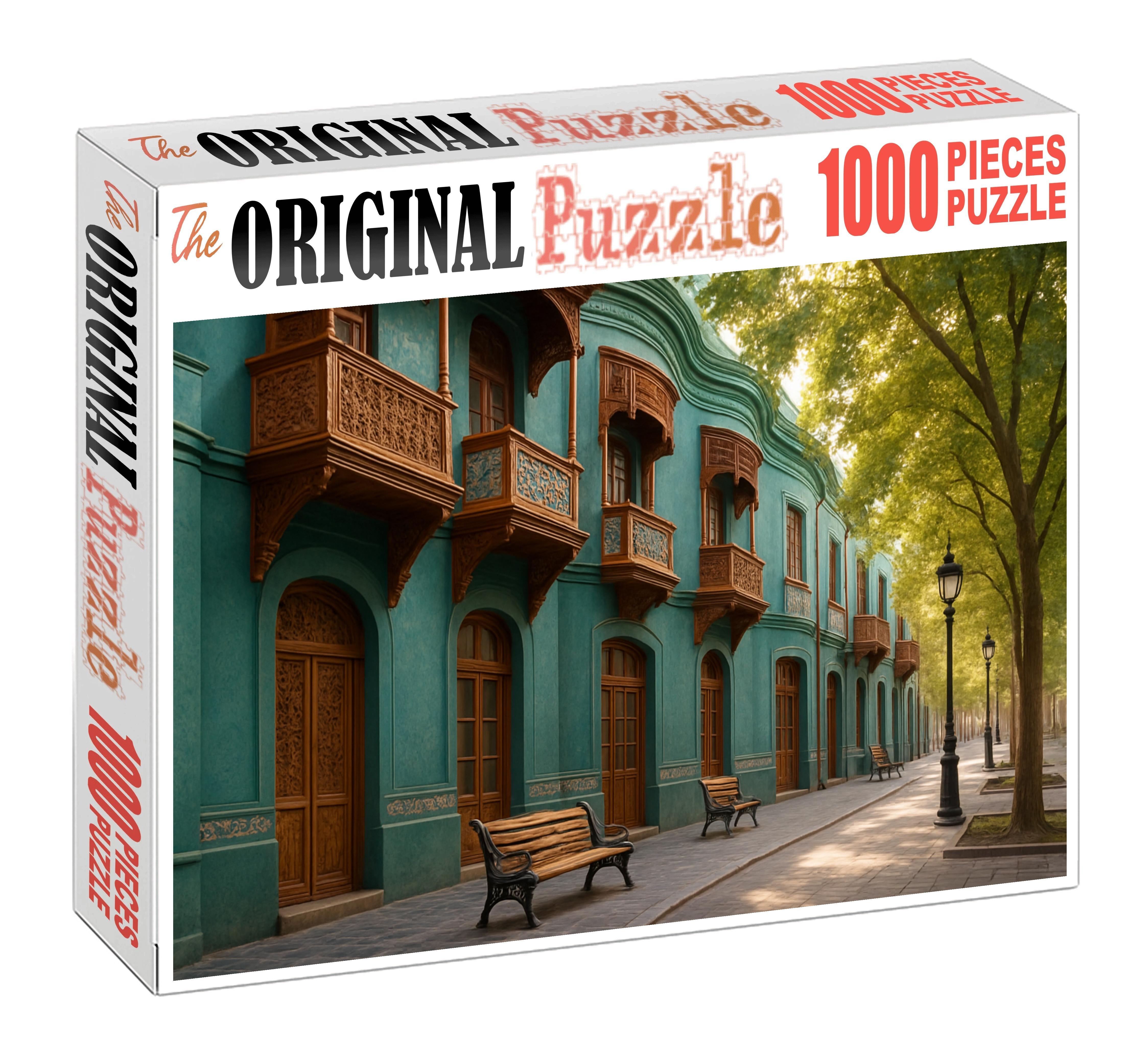 Teal Crescent Mini Puzzle