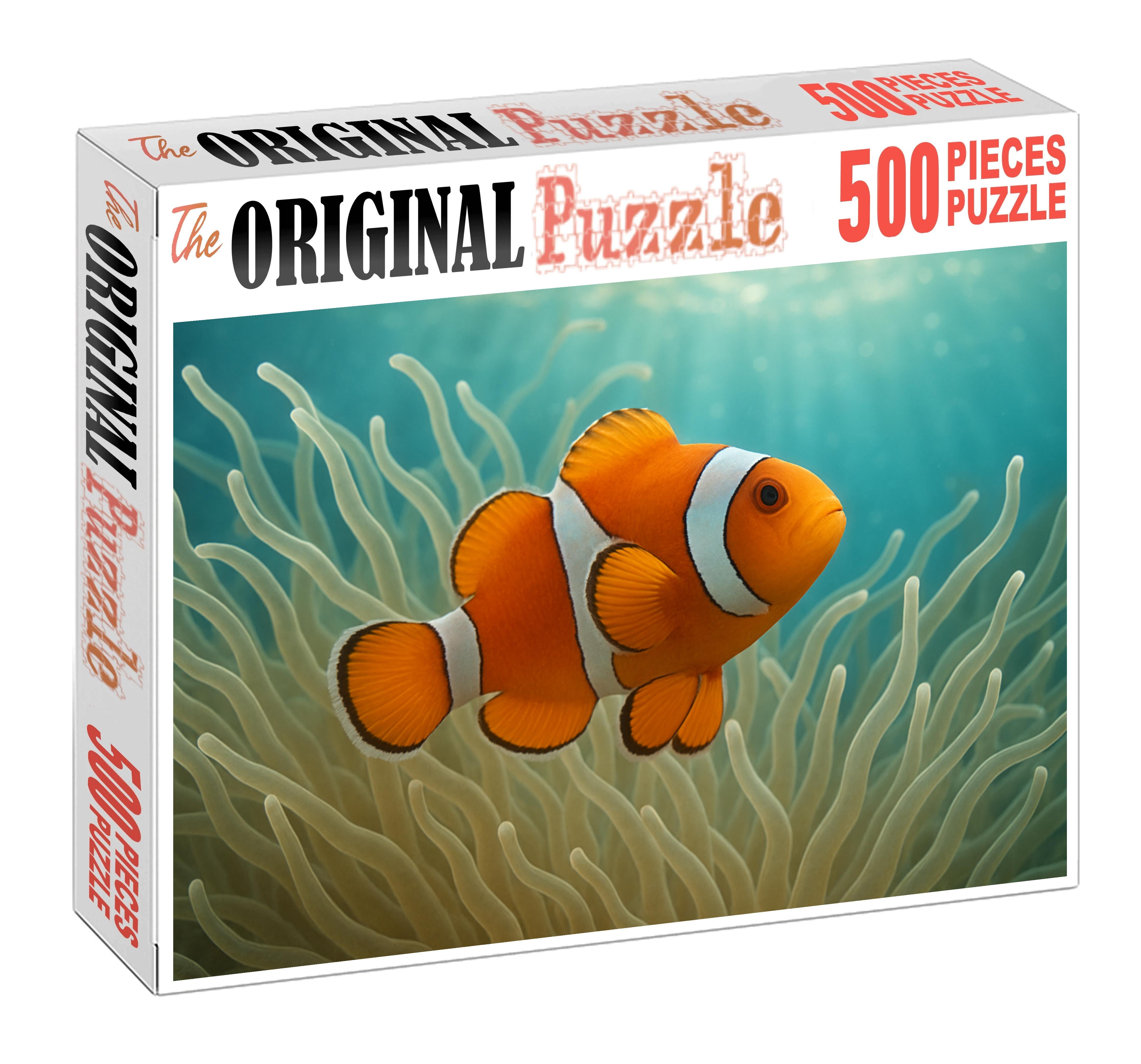 Crystal Anemonefish Small Brightly Colored Fish With Sharp White Bands Easy Puzzles