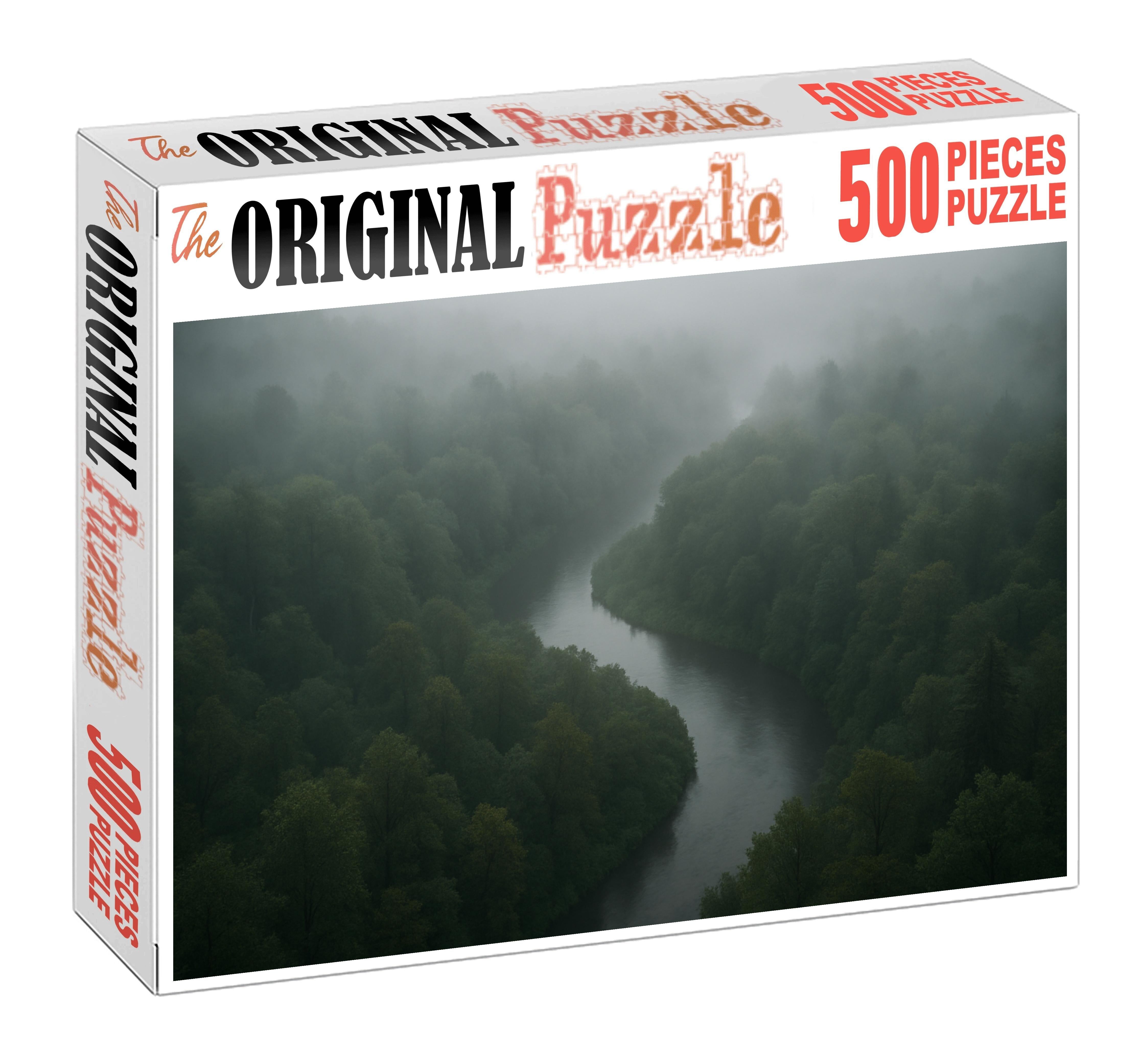 Fog-laden River Bend 20 Piece Puzzle