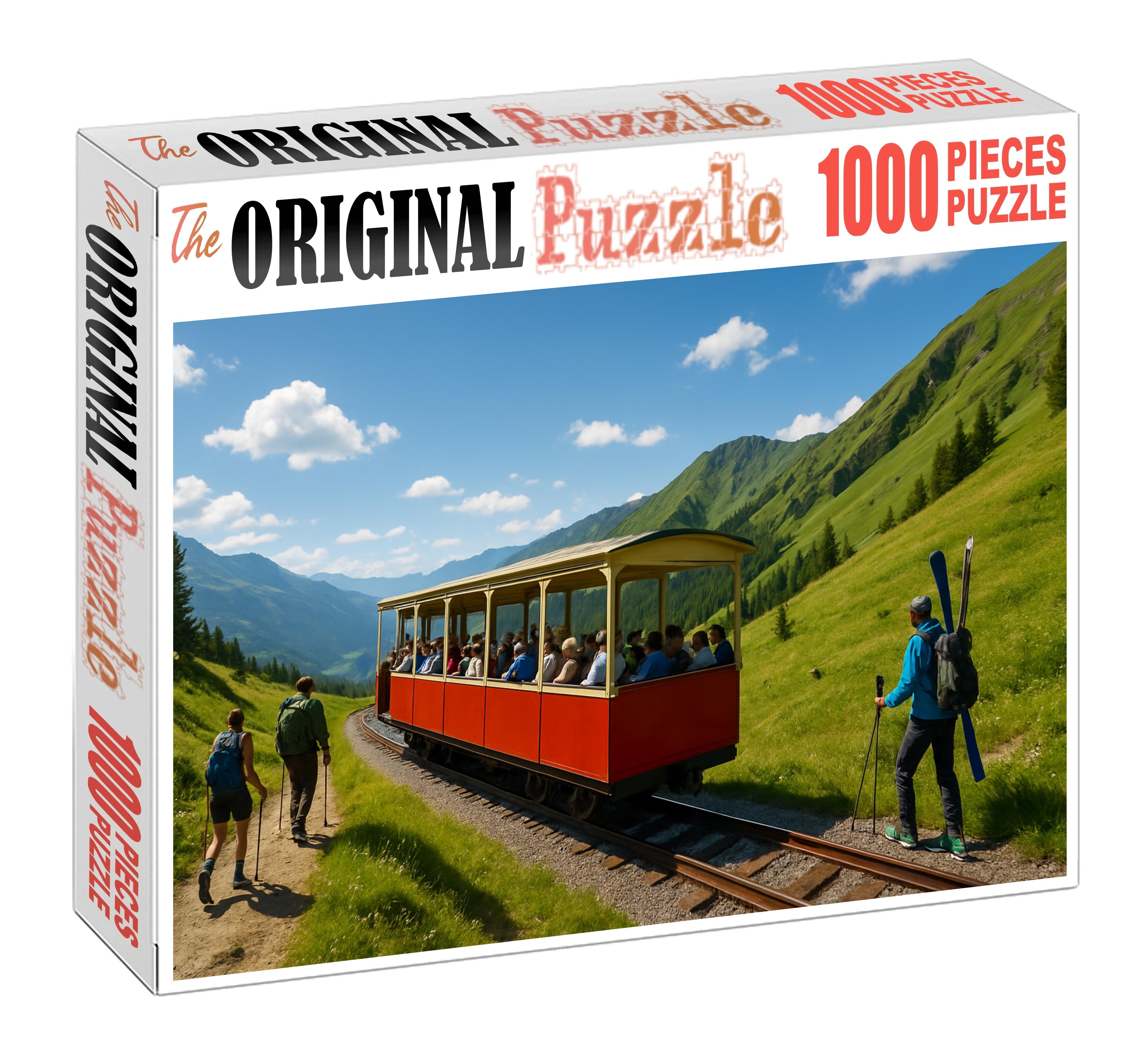 Compressed Air-driven Mountain Tramway 500 Piece Puzzle
