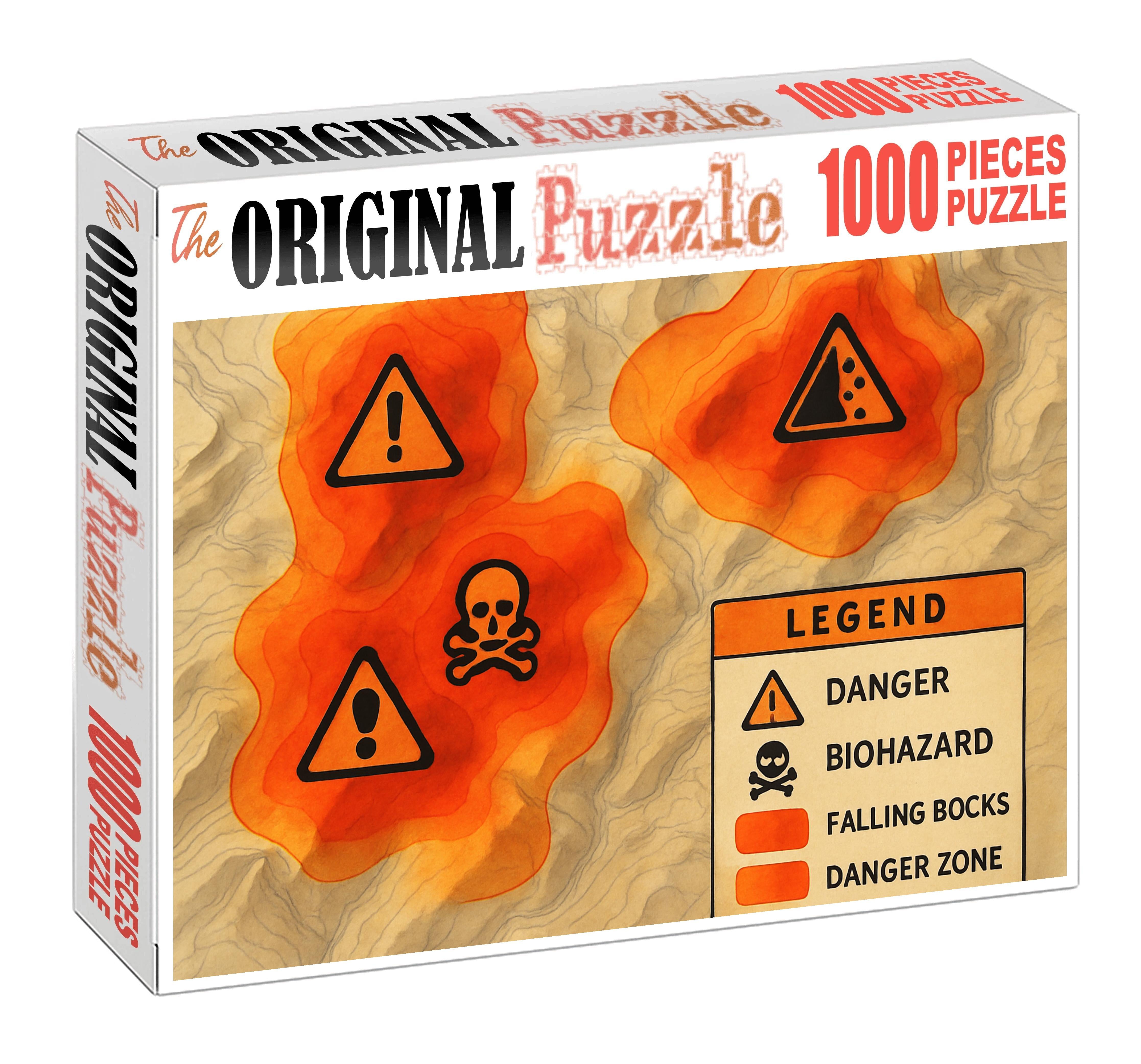 Volcanic Activity Hazard Zones Map Easy Puzzles
