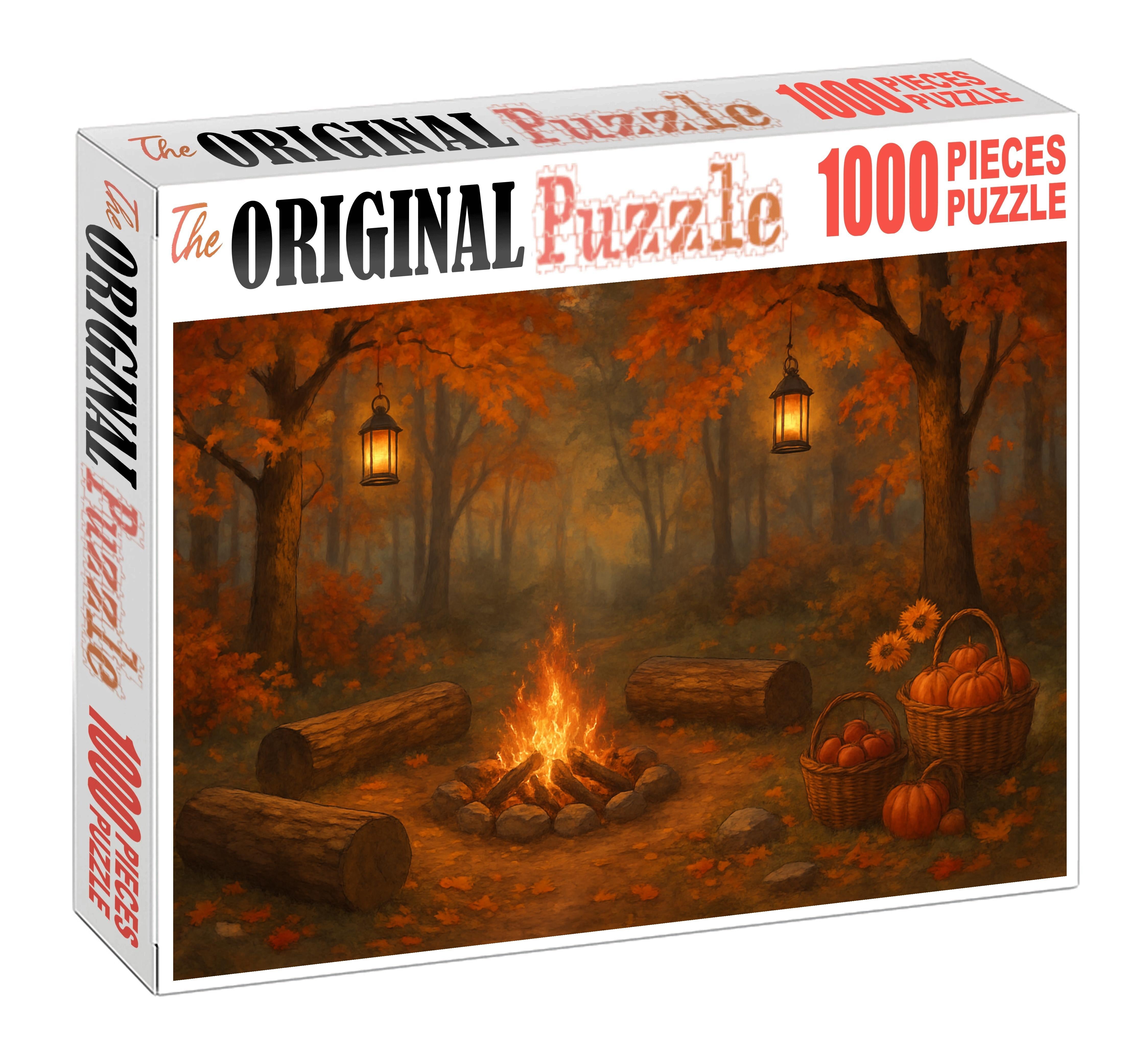 Autumn Woodland Story Circle Puzzle For Adults
