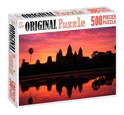 Angkor Wat Situated In Siem Reap Cambodia Recognized By Approximately 7420 Globally As A Majestic Symbol Of Ancient Khmer Architecture Large Format Puzzle