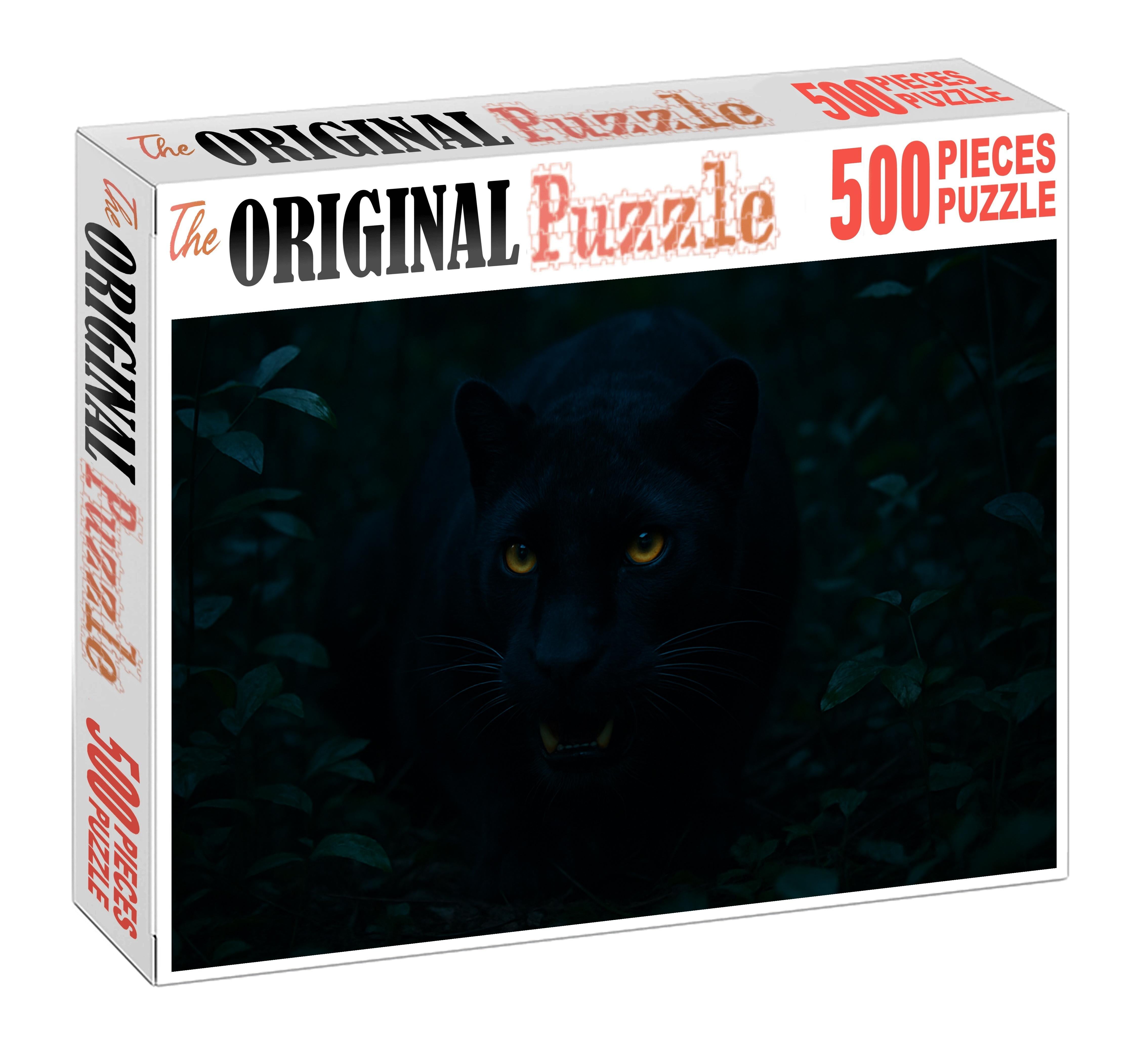 Sable Fang Stealthy Carnivore With Elongated Canines And Night Vision Custom Jigsaw Puzzle