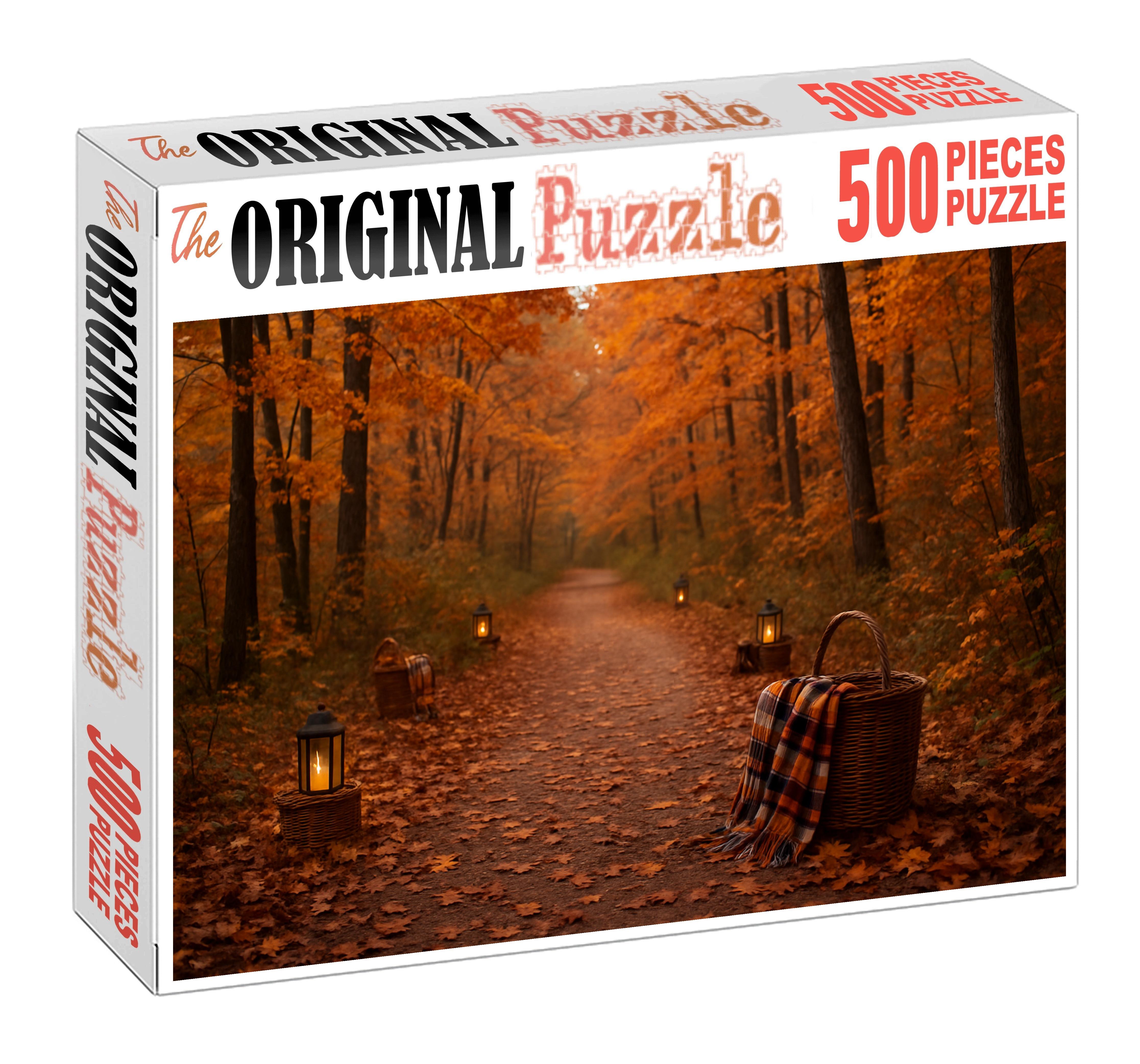 Golden Autumn Stroll 1000 Piece Puzzle