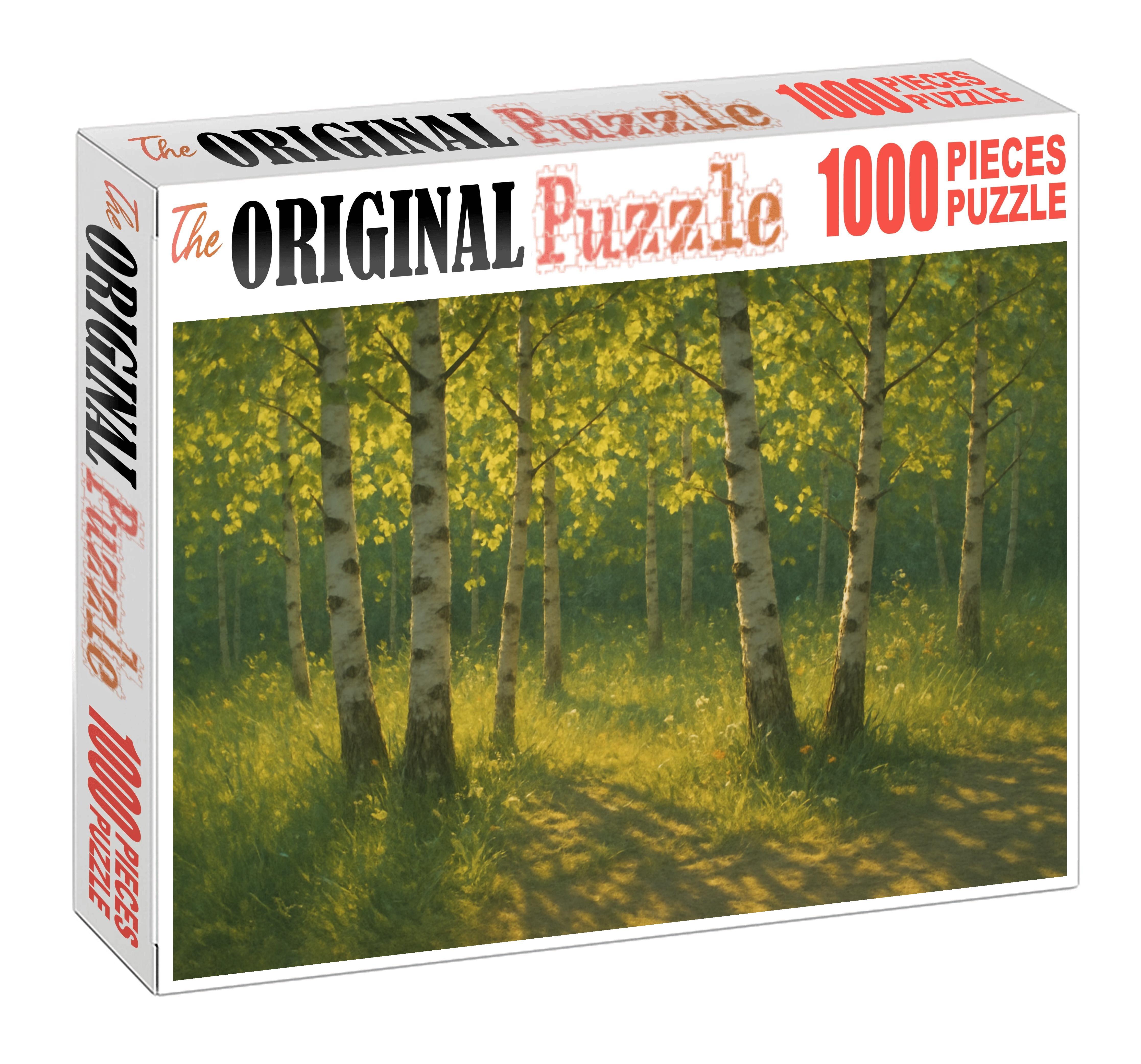 Sunlit Aspen Breeze Custom Jigsaw Puzzle