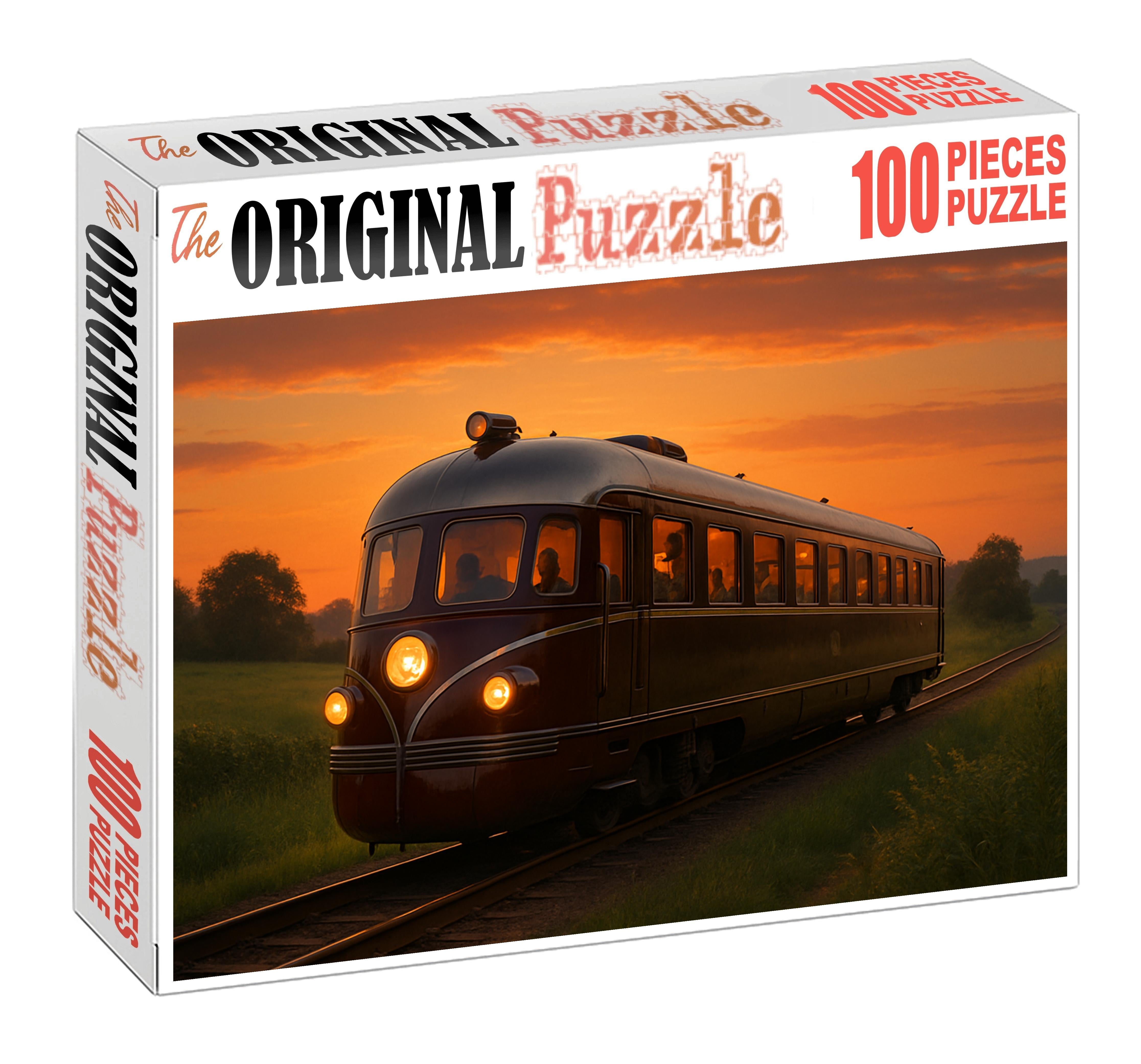 Retro-futuristic Diesel-electric Railcar Puzzle For Adults