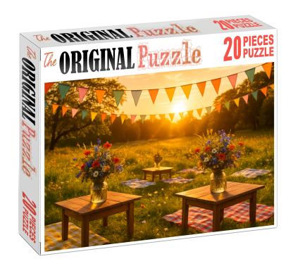 Sunset Meadow Festival Puzzle Fun