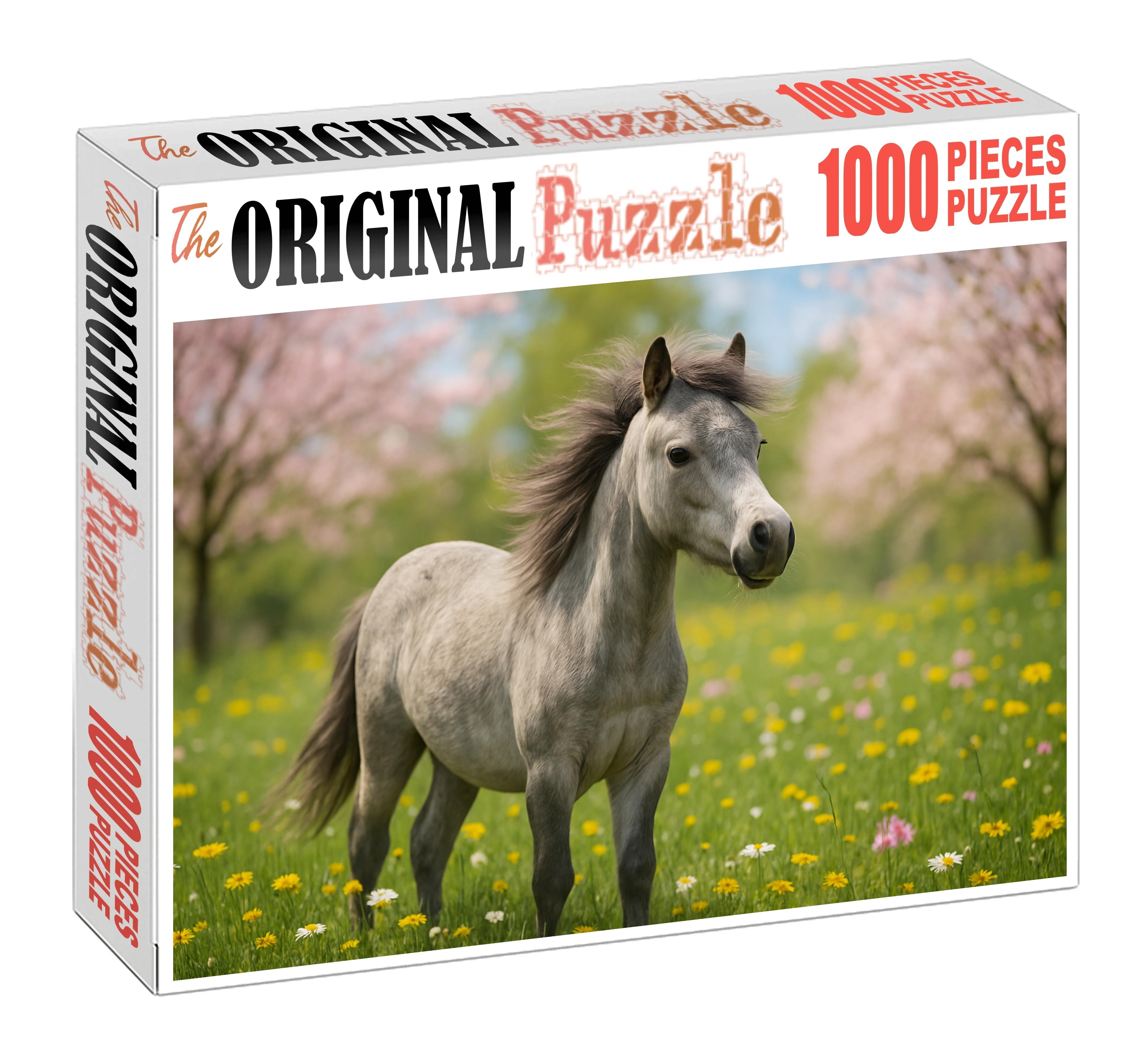 Crystal Willow Pony Petite Dapple Gray Mare With Lively Spirit Custom Jigsaw Puzzle