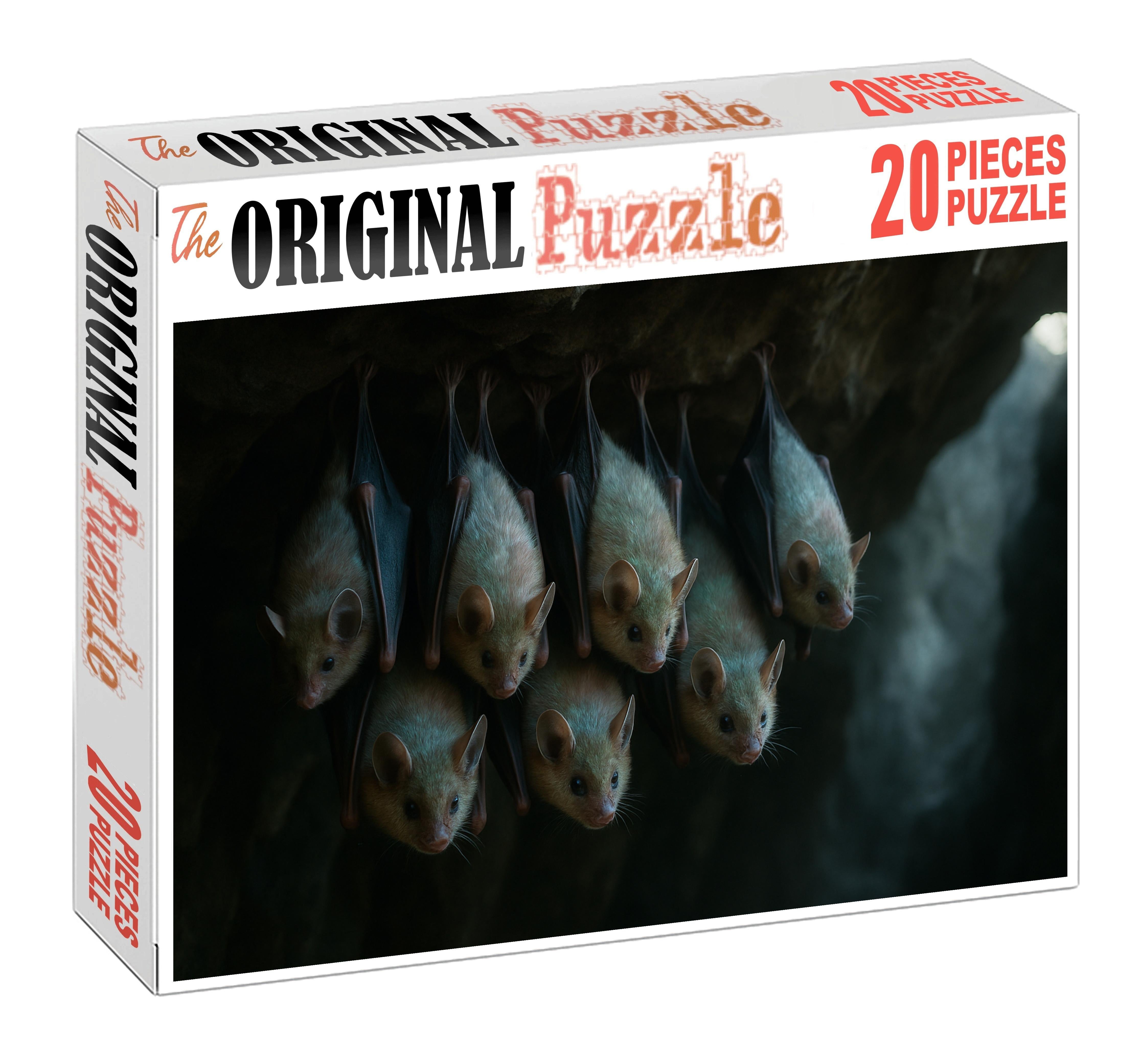 Pearlwing Bat Small Flying Mammal With Iridescent Fur And Echo-communication Custom Jigsaw Puzzle