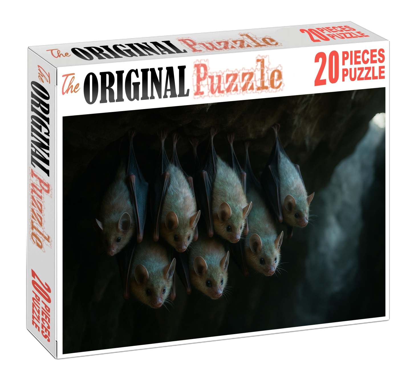 Pearlwing Bat Small Flying Mammal With Iridescent Fur And Echo-communication Custom Jigsaw Puzzle