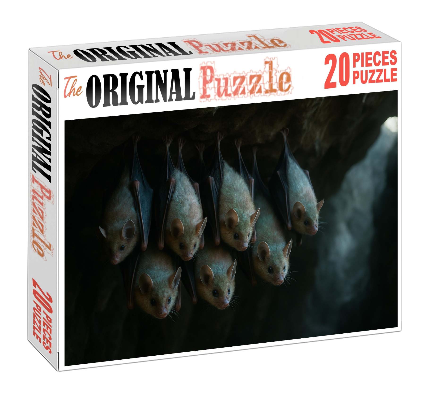 Pearlwing Bat Small Flying Mammal With Iridescent Fur And Echo-communication Custom Jigsaw Puzzle