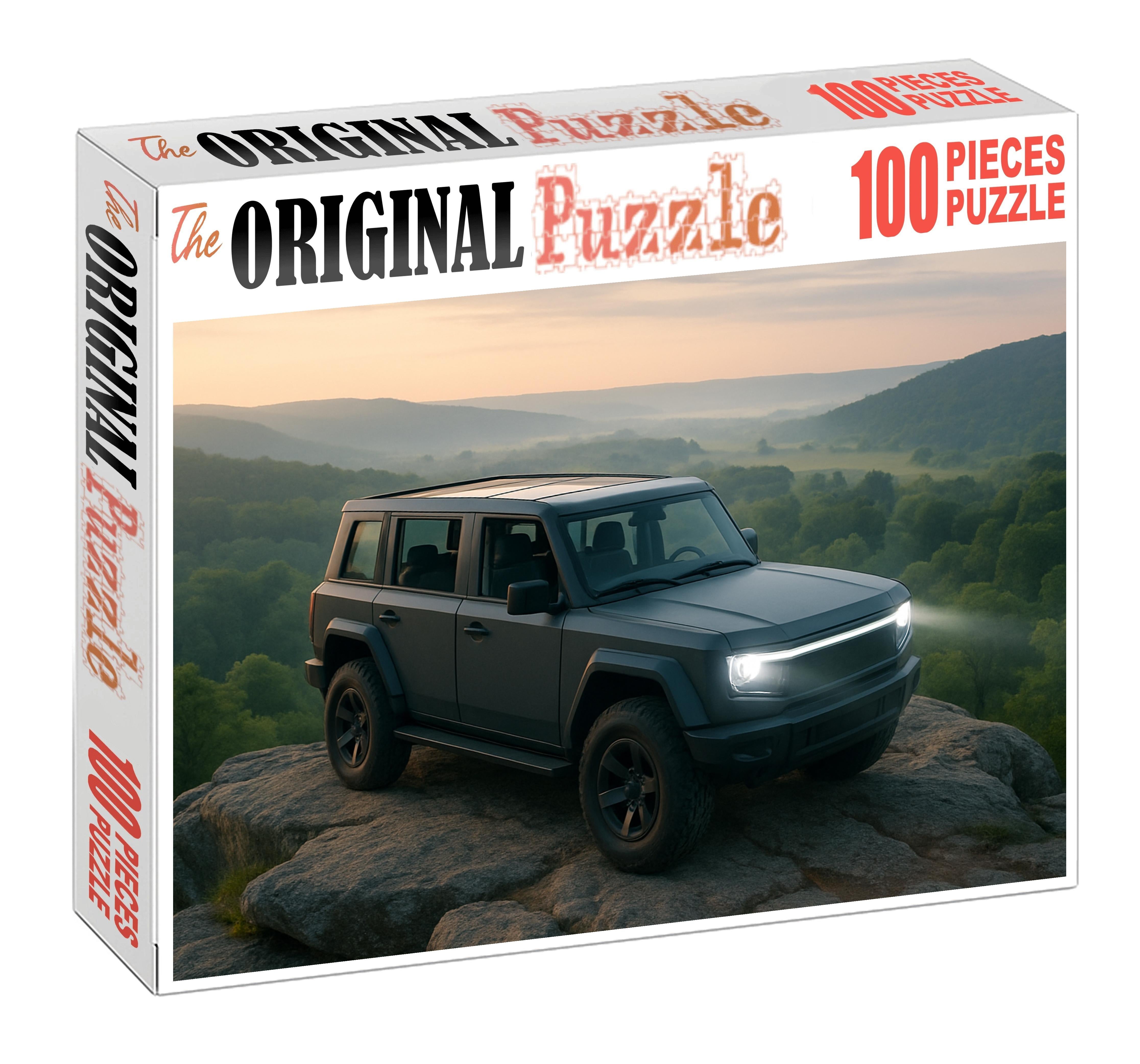 Vanguard Aegis Futuristic Hybrid Adventure Machine Custom Jigsaw Puzzle